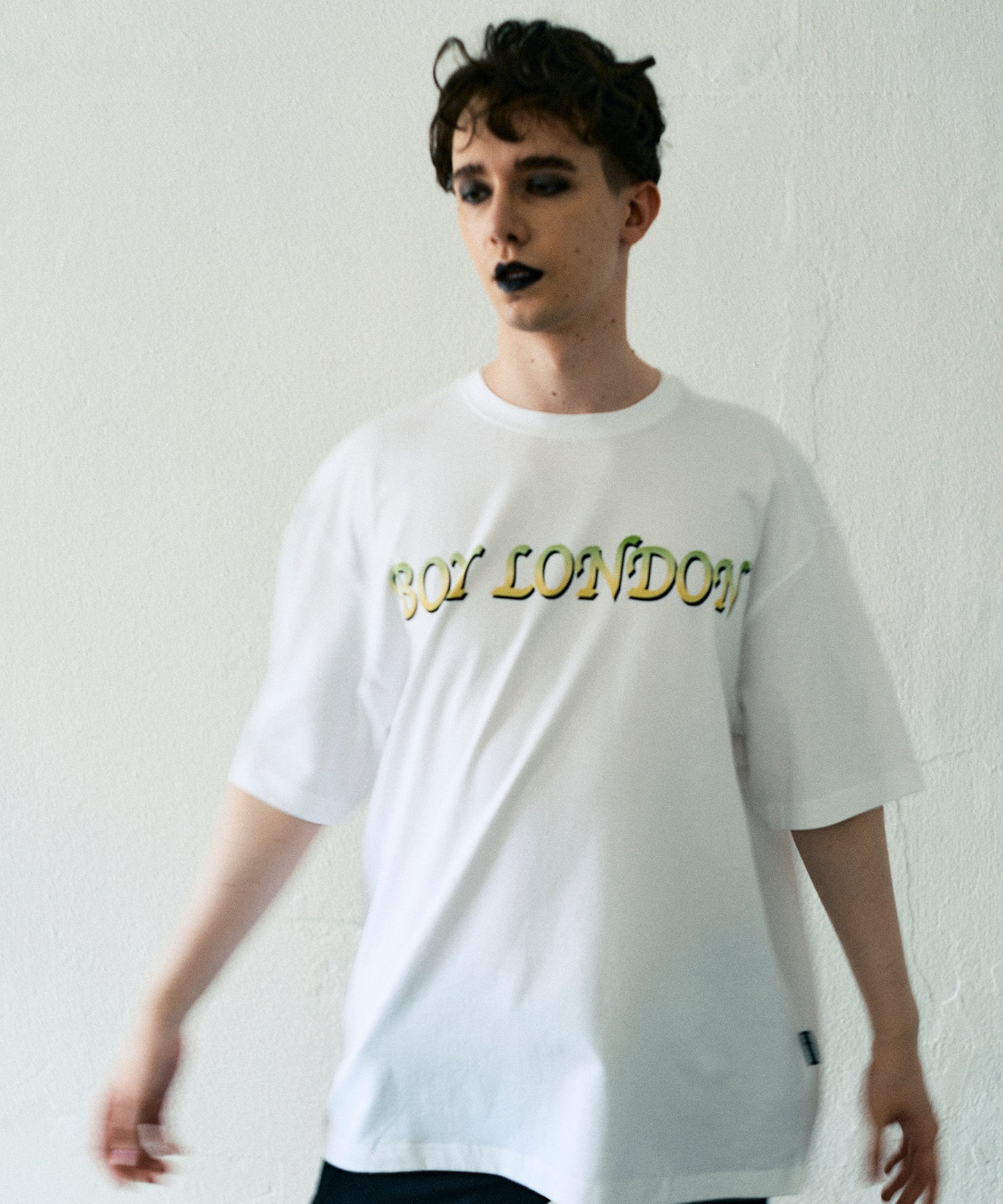 RHINESTONE WING TEE WHITE【B232N0105101】