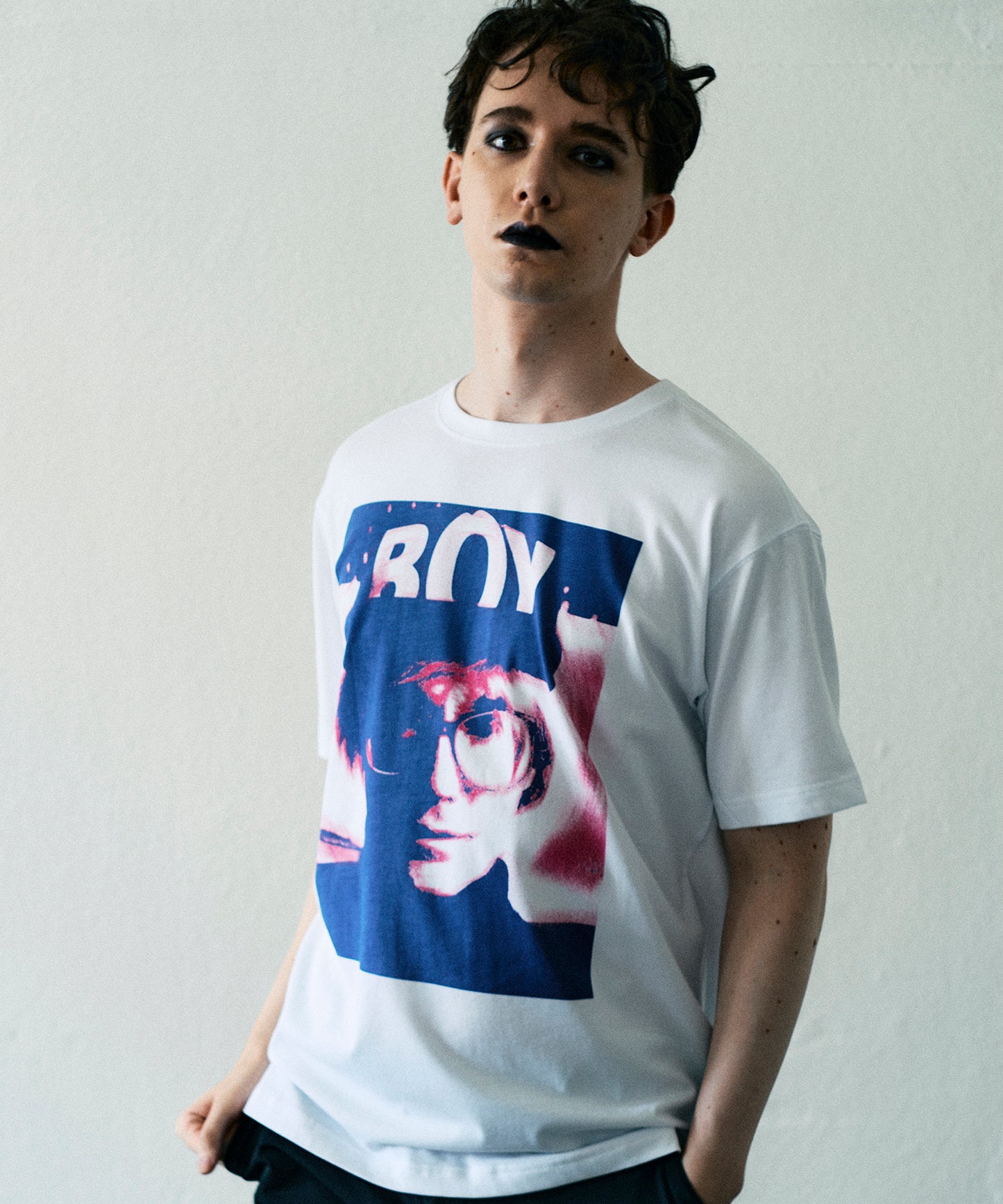 Andy Warhol TEE WHITE×BLUE【AFJ-Andy002】