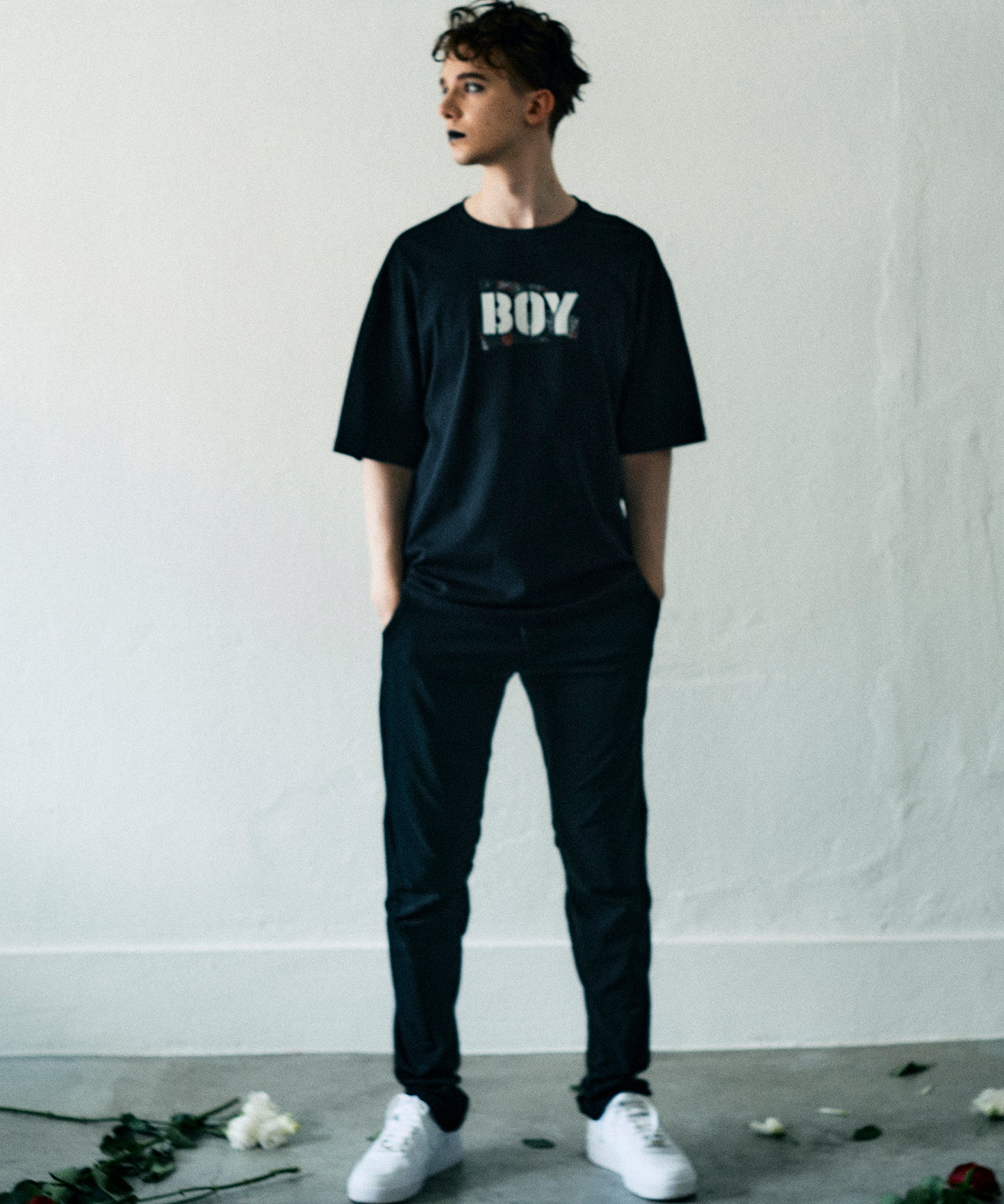COLLAGE GRAPHIC TEE BLACK【B232N0170202】