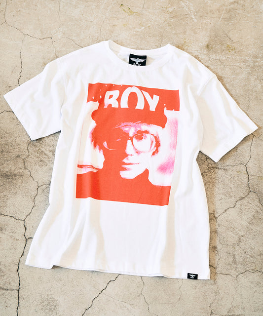 Andy Warhol TEE WHITE×RED【AFJ-ANDY001】