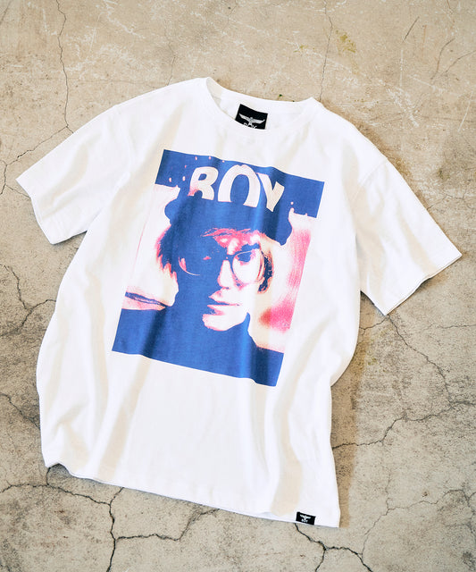 Andy Warhol TEE WHITE×BLUE【AFJ-ANDY003】