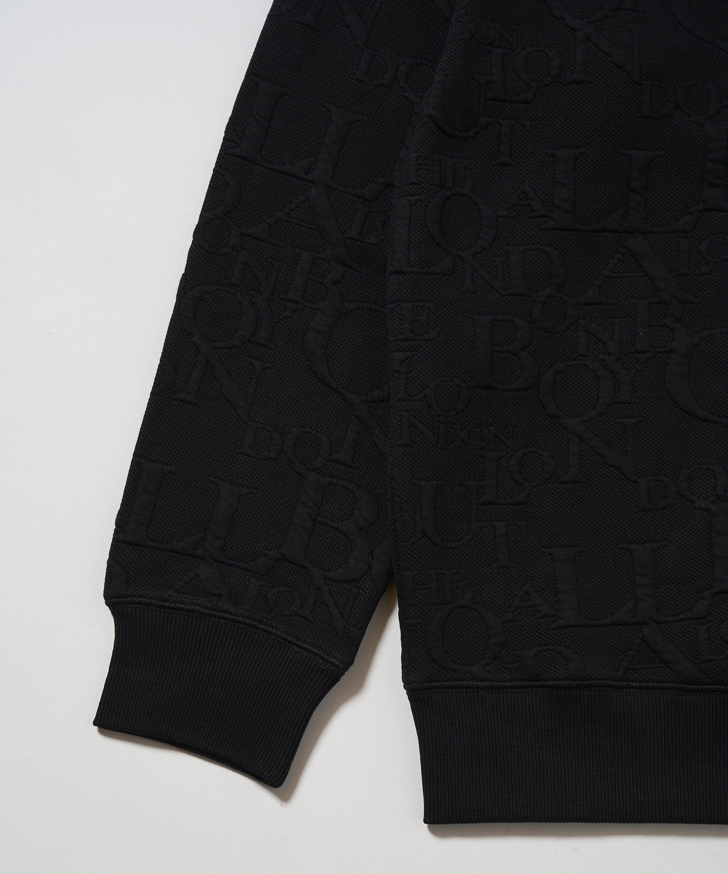 BOY Random Monogram Jacquard Sweat BLACK【B233N0302902】