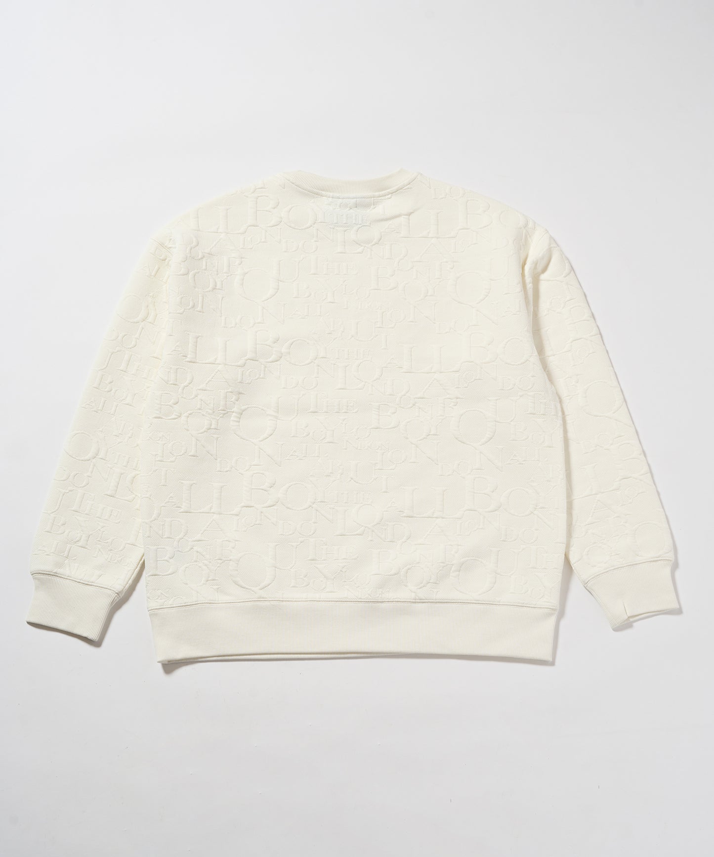 BOY Random Monogram Jacquard Sweat WHITE【B233N0302931】