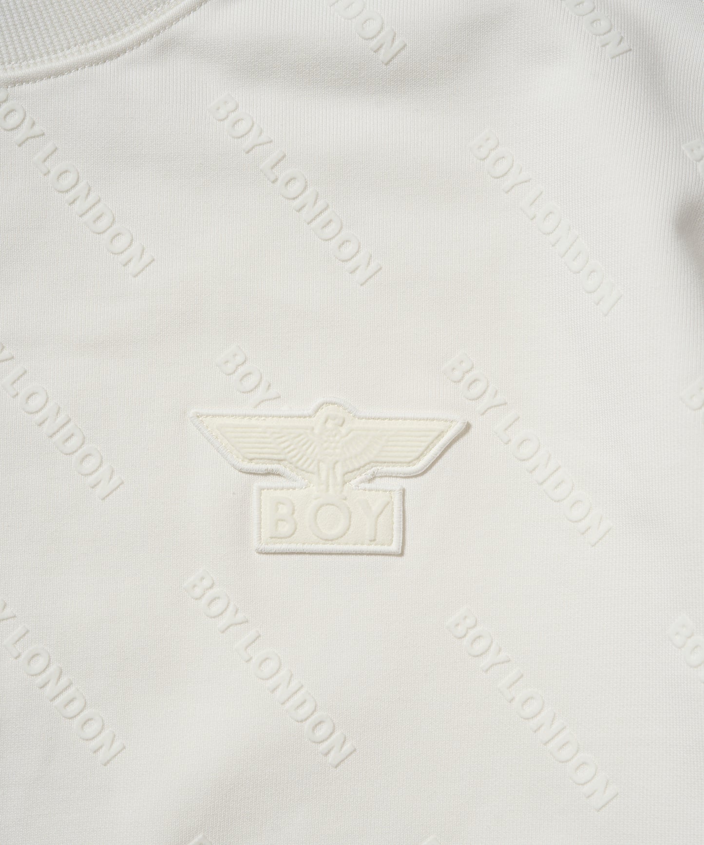 BOY Flocky Crew Sweat WHITE【B233N0301031】