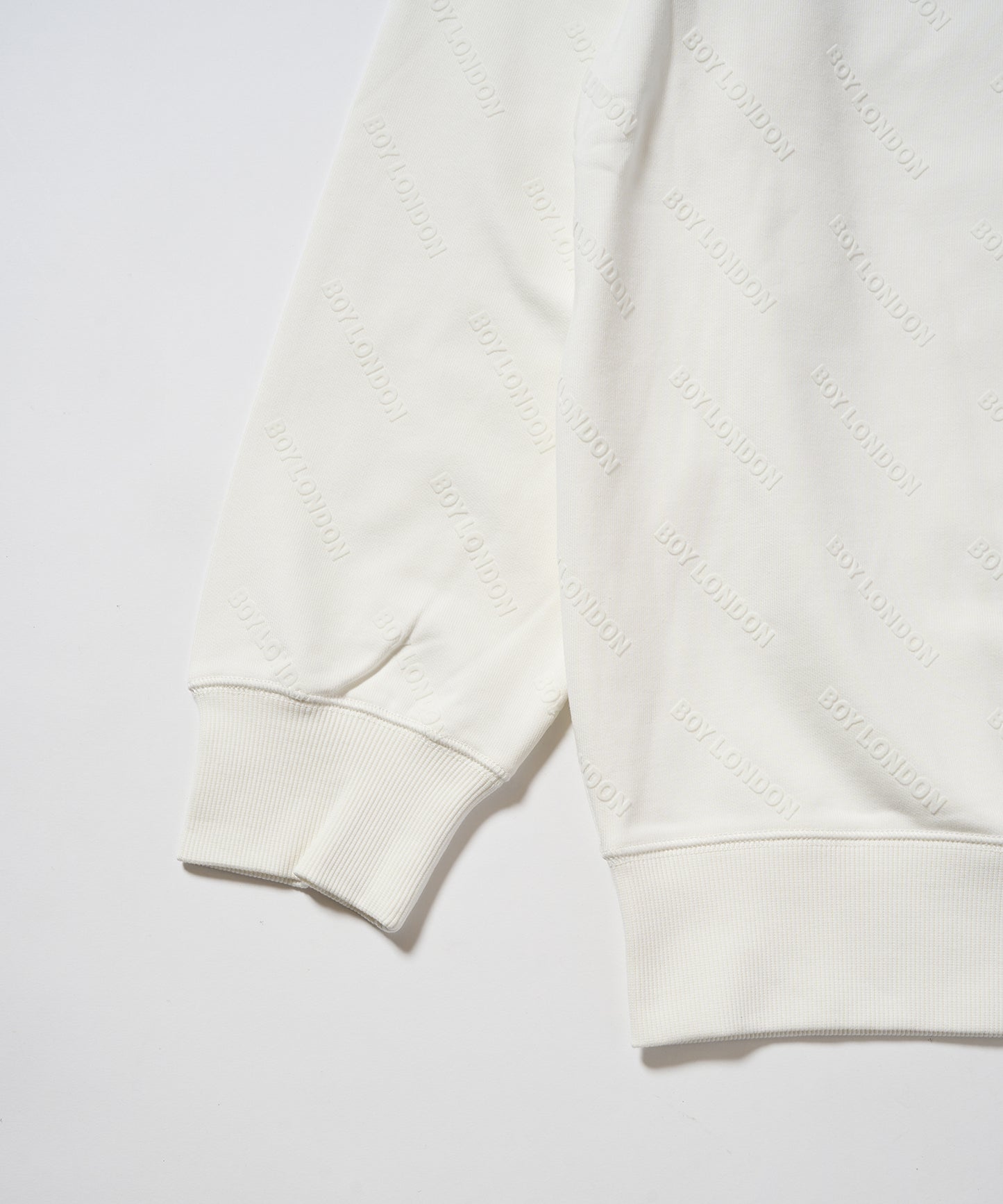 BOY Flocky Crew Sweat WHITE【B233N0301031】