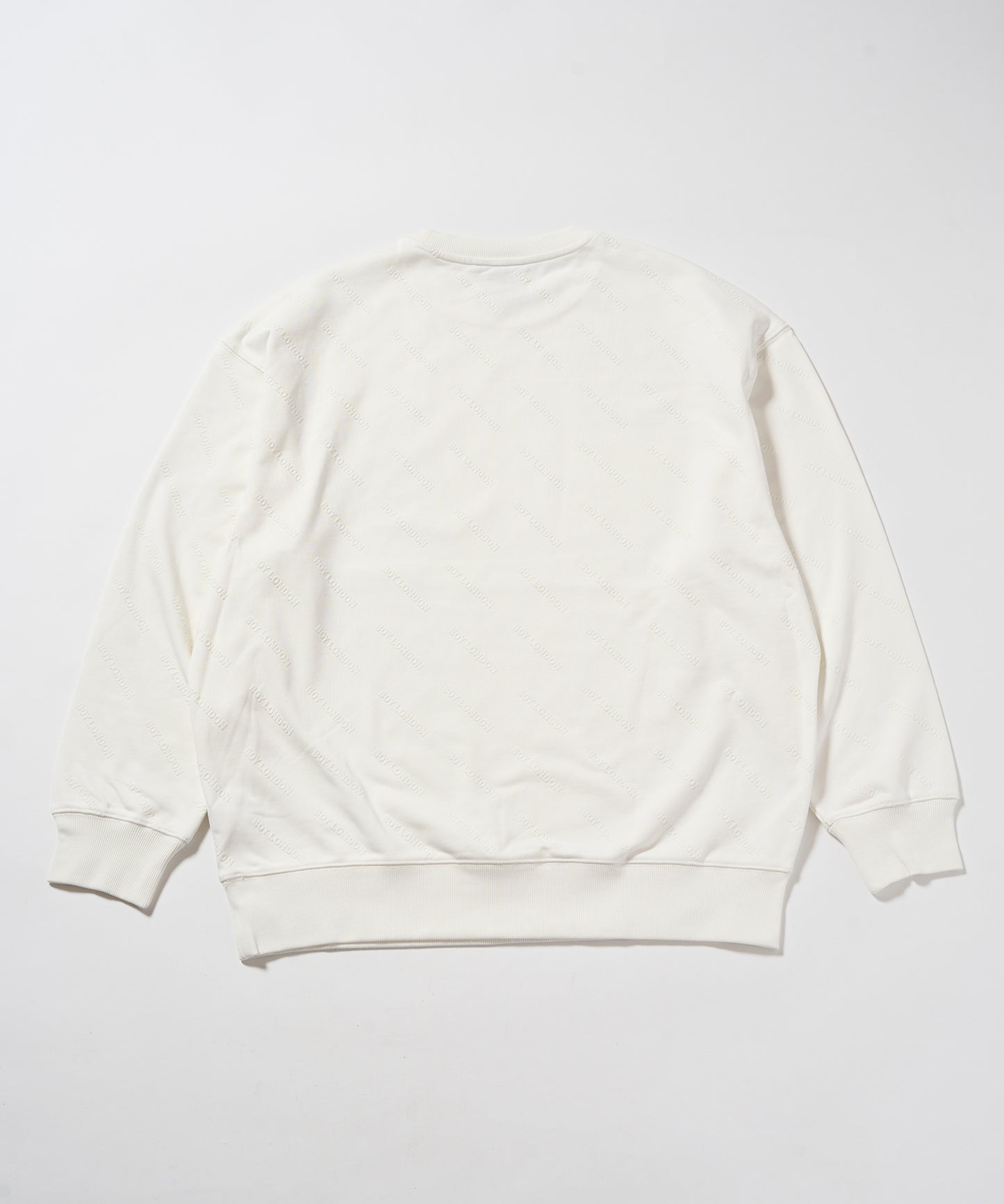 BOY Flocky Crew Sweat WHITE【B233N0301031】