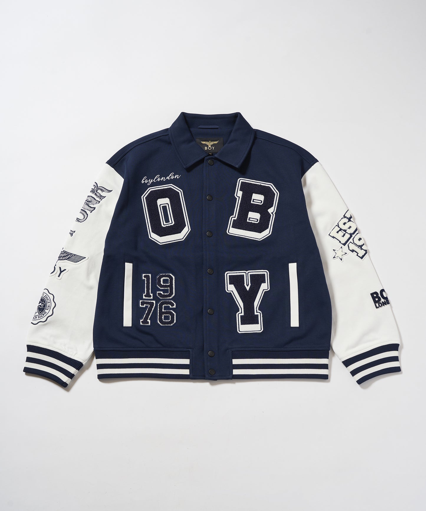 1976 BOY KNIT STADIUM JUMPER NAVY【B233N1200316】