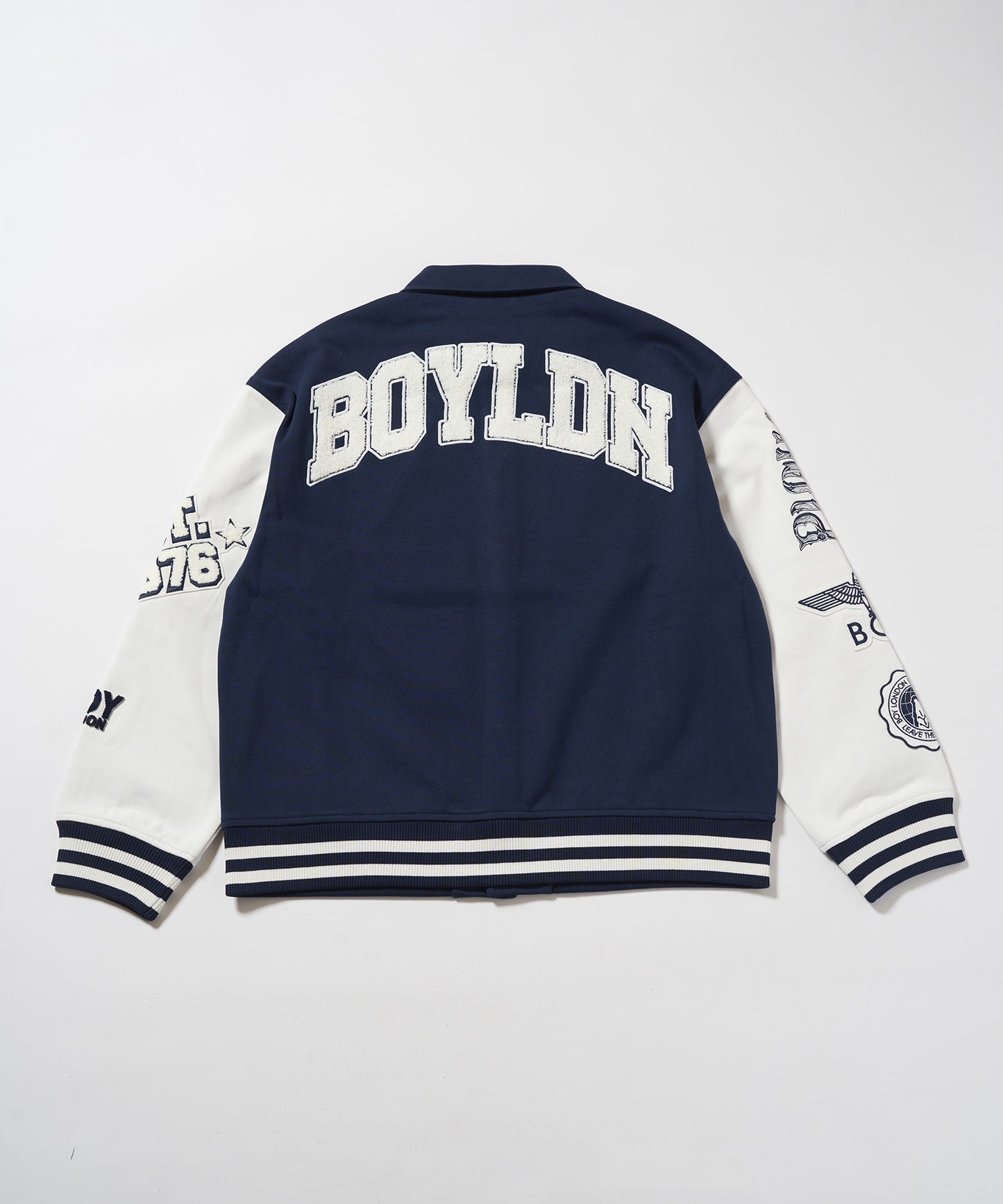 1976 BOY KNIT STADIUM JUMPER NAVY【B233N1200316】