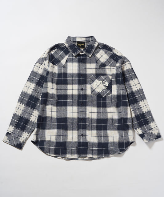 BOYLDN Check Flannel Shirt BLUE【B233N2100606】