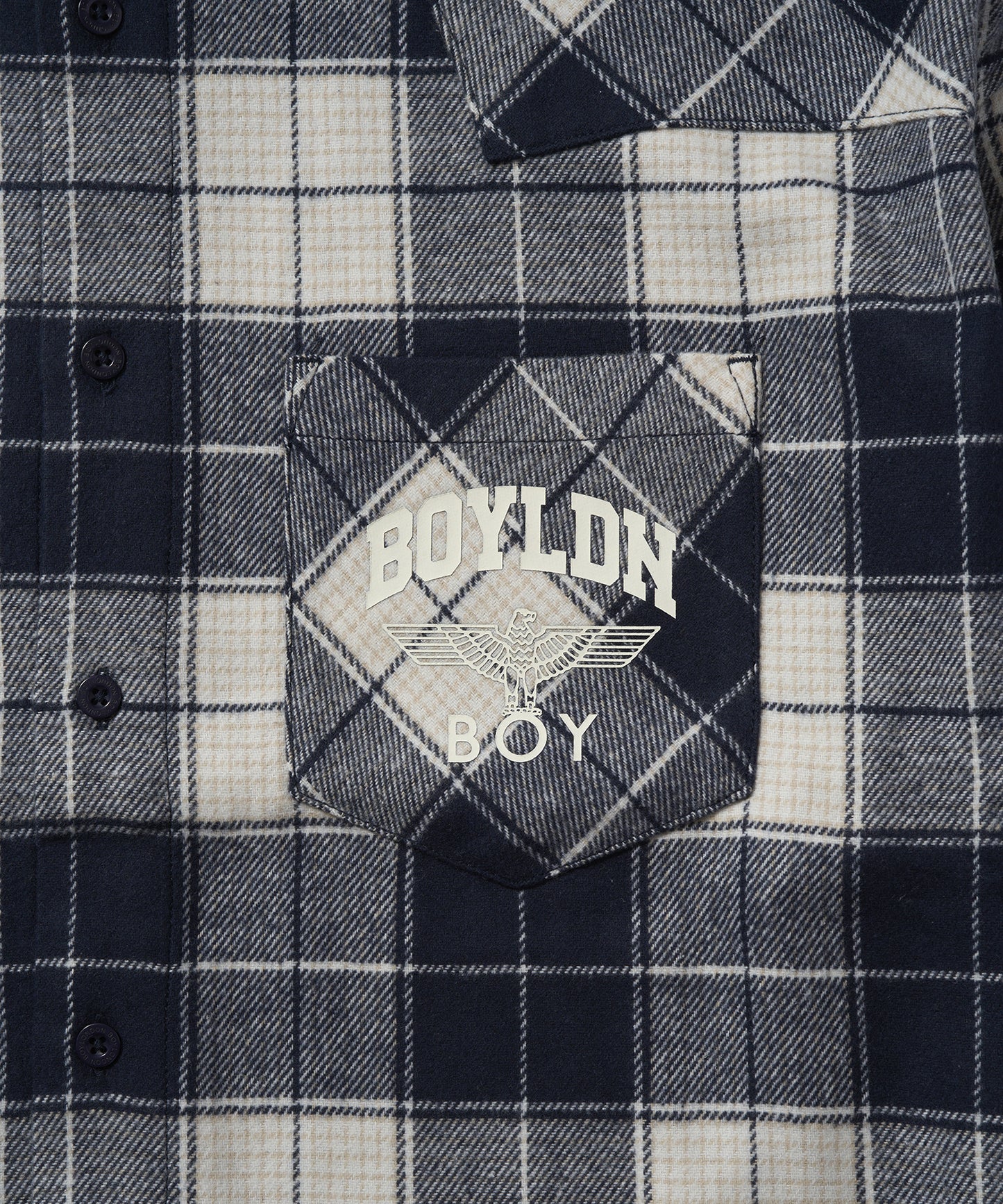 BOYLDN Check Flannel Shirt BLUE【B233N2100606】