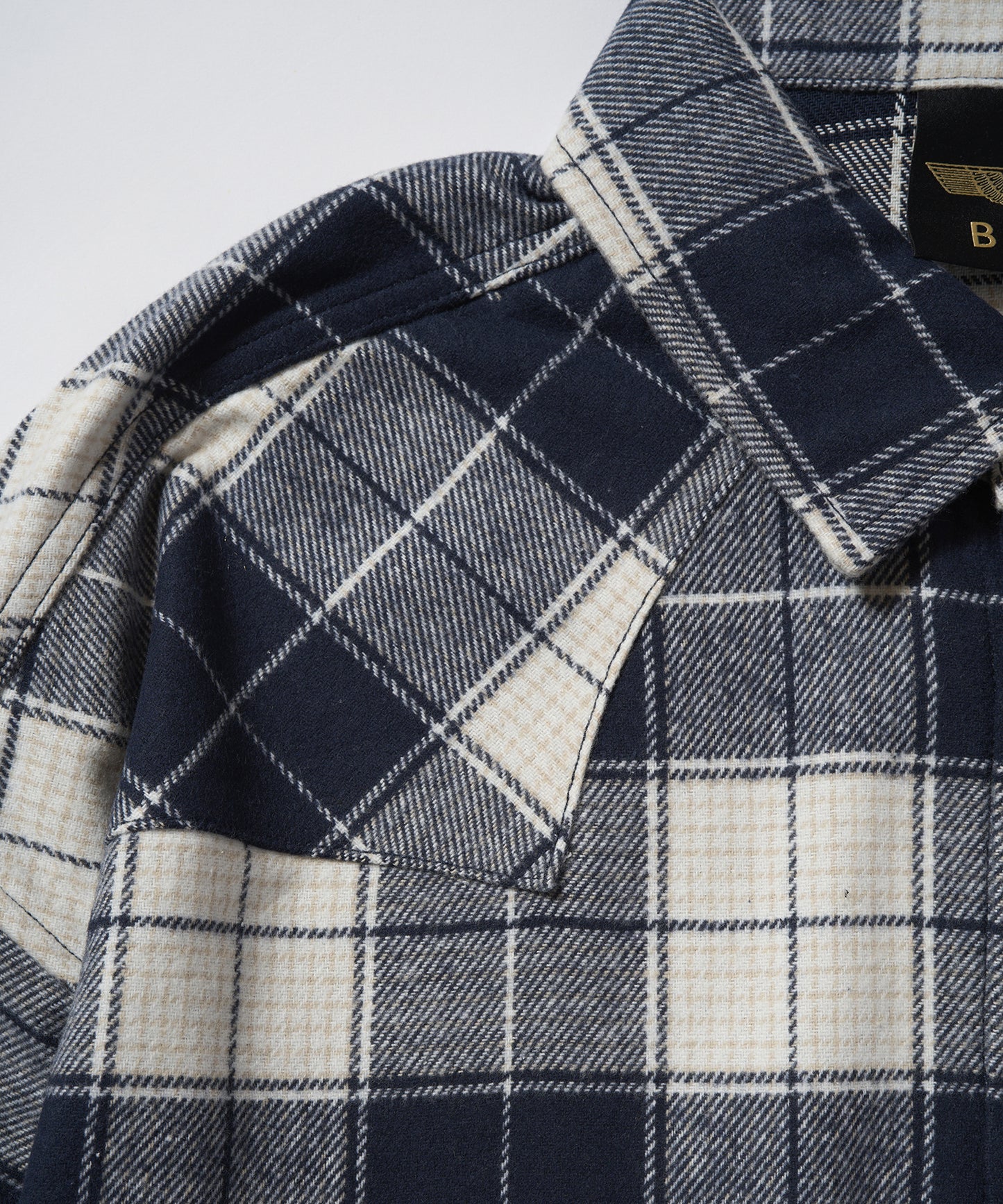 BOYLDN Check Flannel Shirt BLUE【B233N2100606】