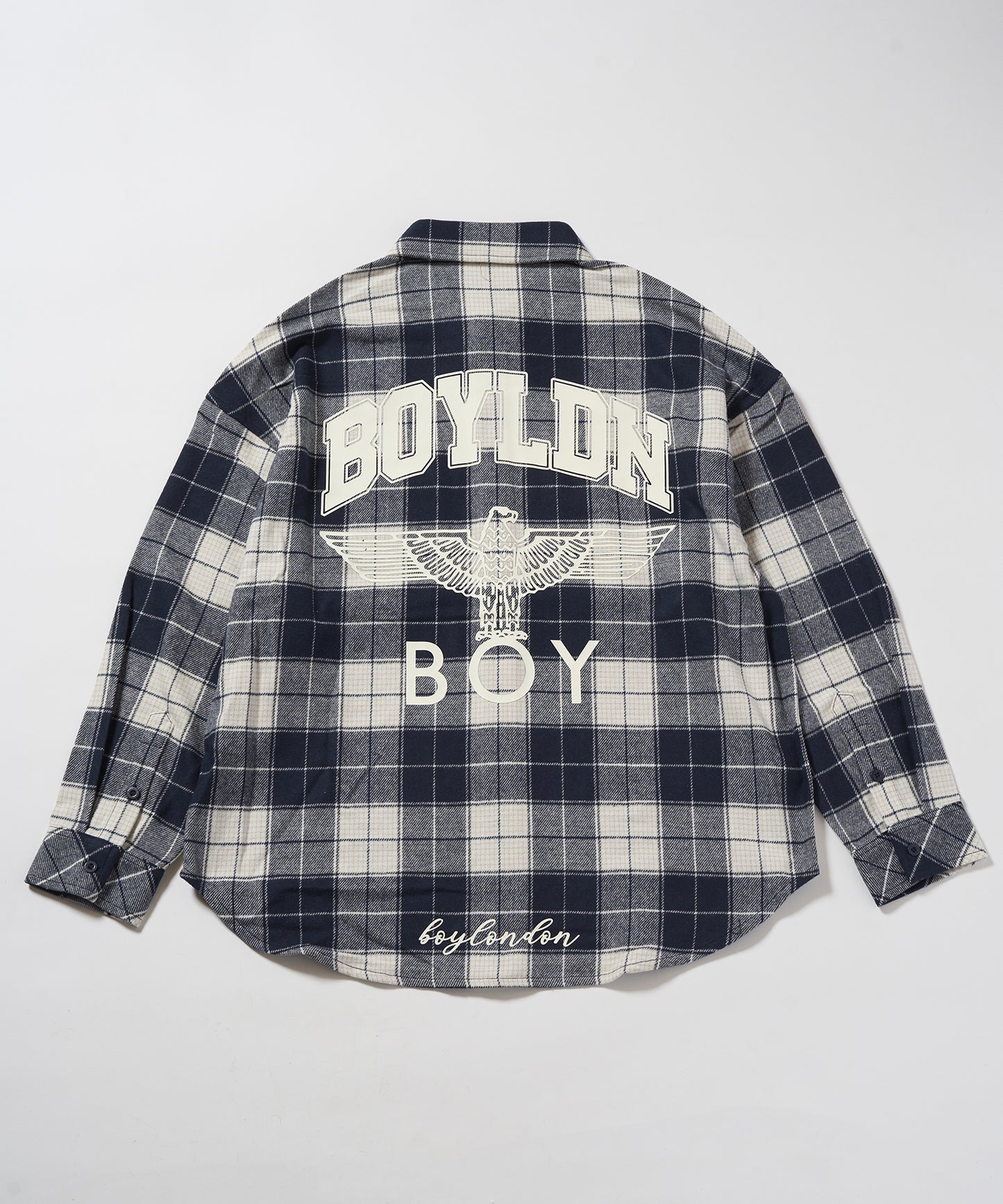 BOYLDN Check Flannel Shirt BLUE【B233N2100606】