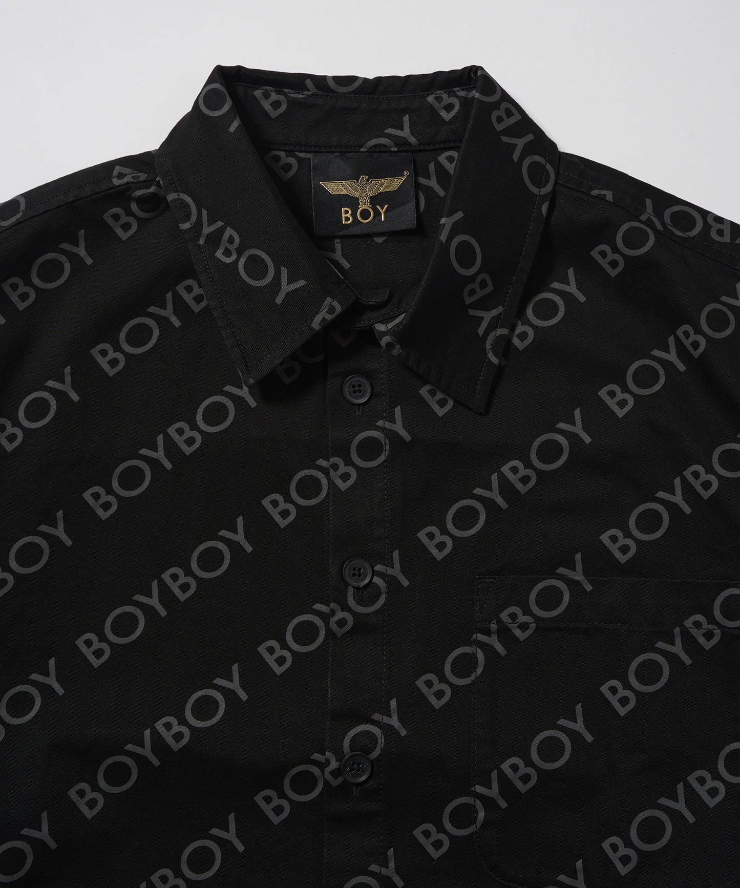 BOYBOY COTTON BIG Shirt BLACK【B233N2100802】
