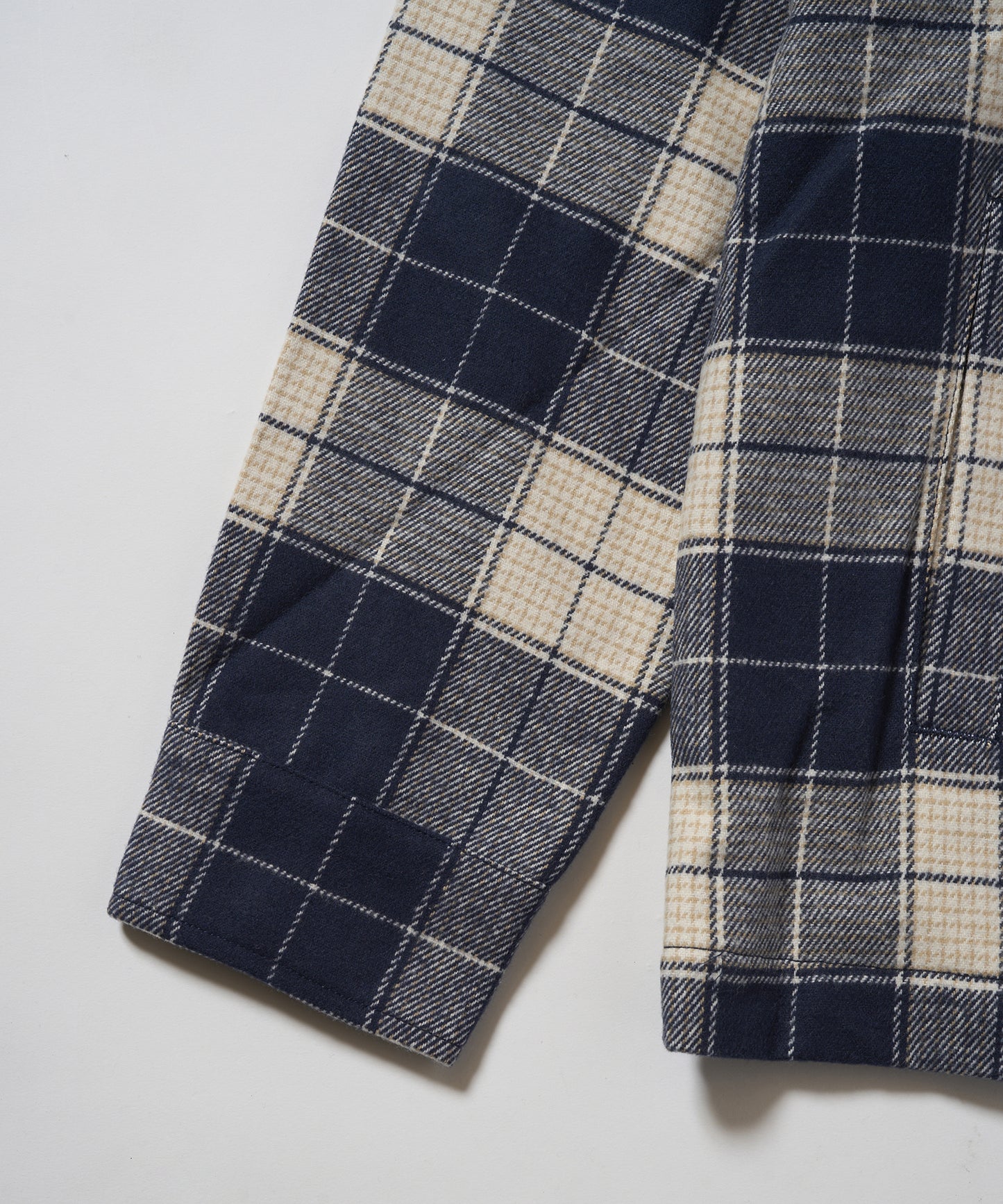 BOY LOGO Check Coveralls Shirt NAVY【B233N2302216】