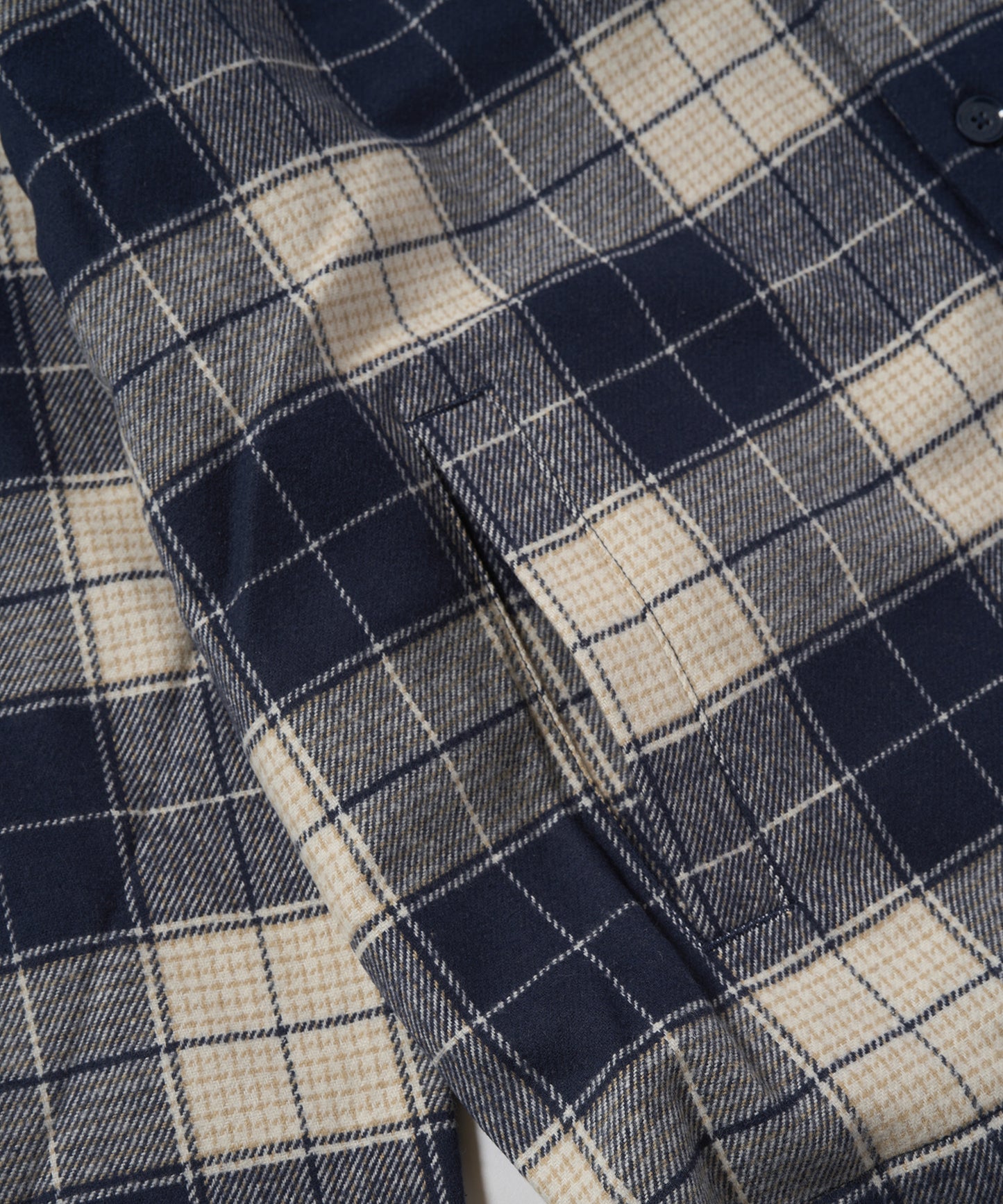 BOY LOGO Check Coveralls Shirt NAVY【B233N2302216】
