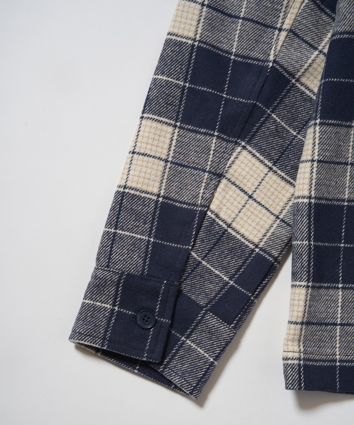 BOY LOGO Check Coveralls Shirt NAVY【B233N2302216】