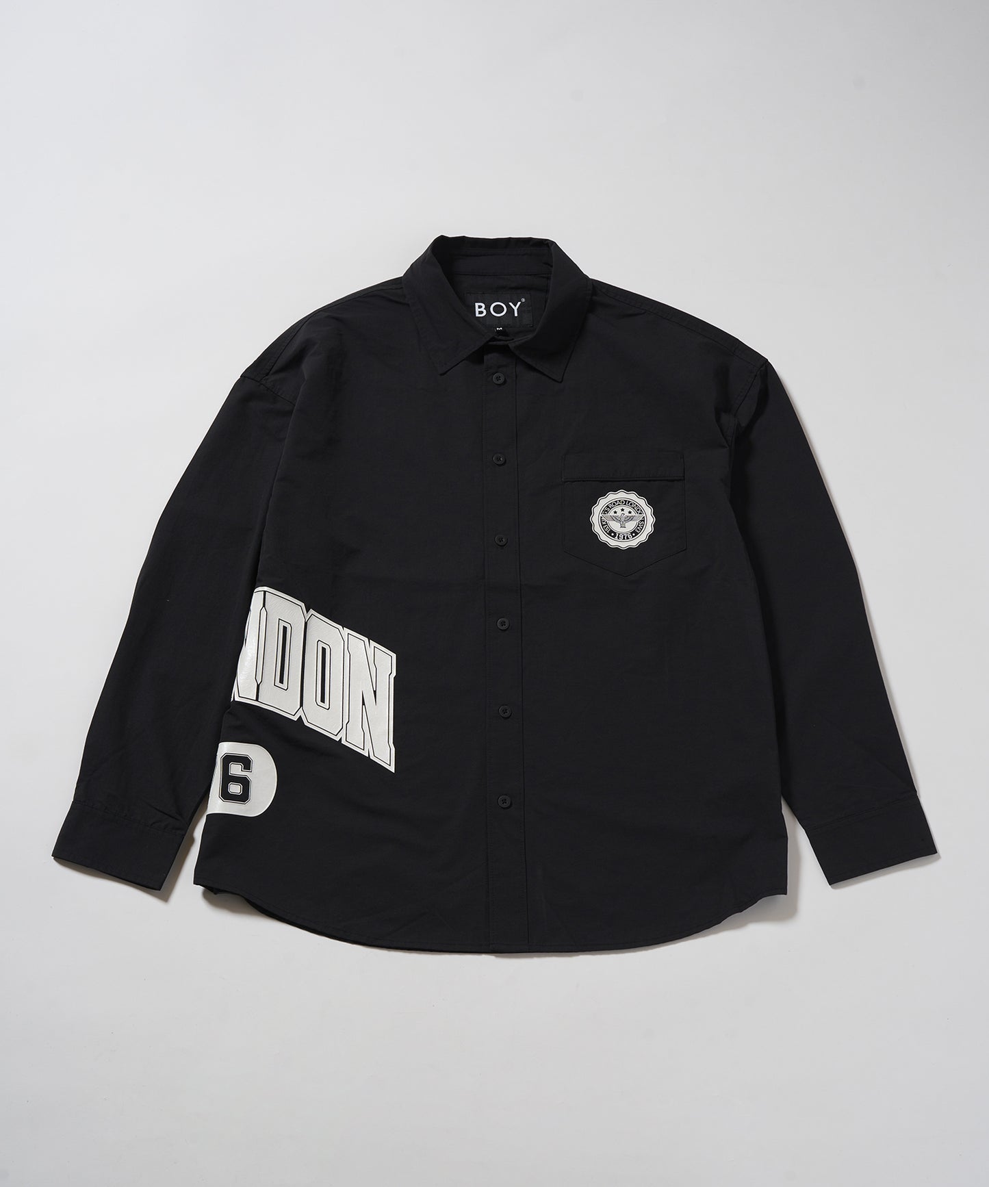 BOY LONDON SIDE LOGO Nylon Shirt BLACK【B233N2100202】