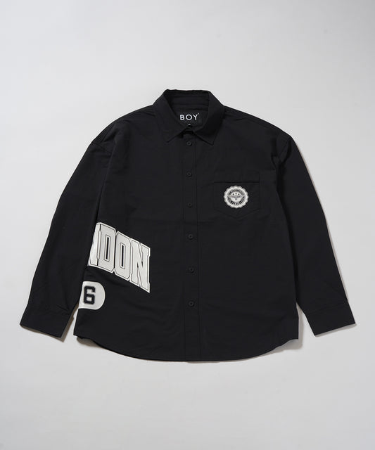 BOY LONDON SIDE LOGO Nylon Shirt BLACK【B233N2100202】
