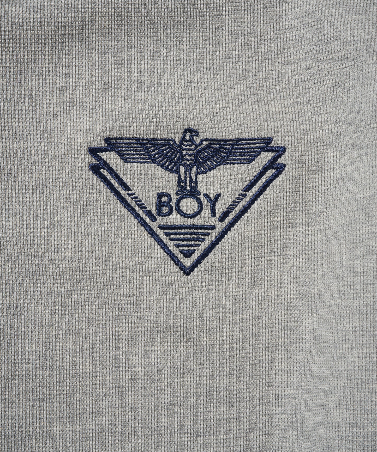 BOY KANOKO Fleece Full Zip Hoodie GRAY【B233N0600703】