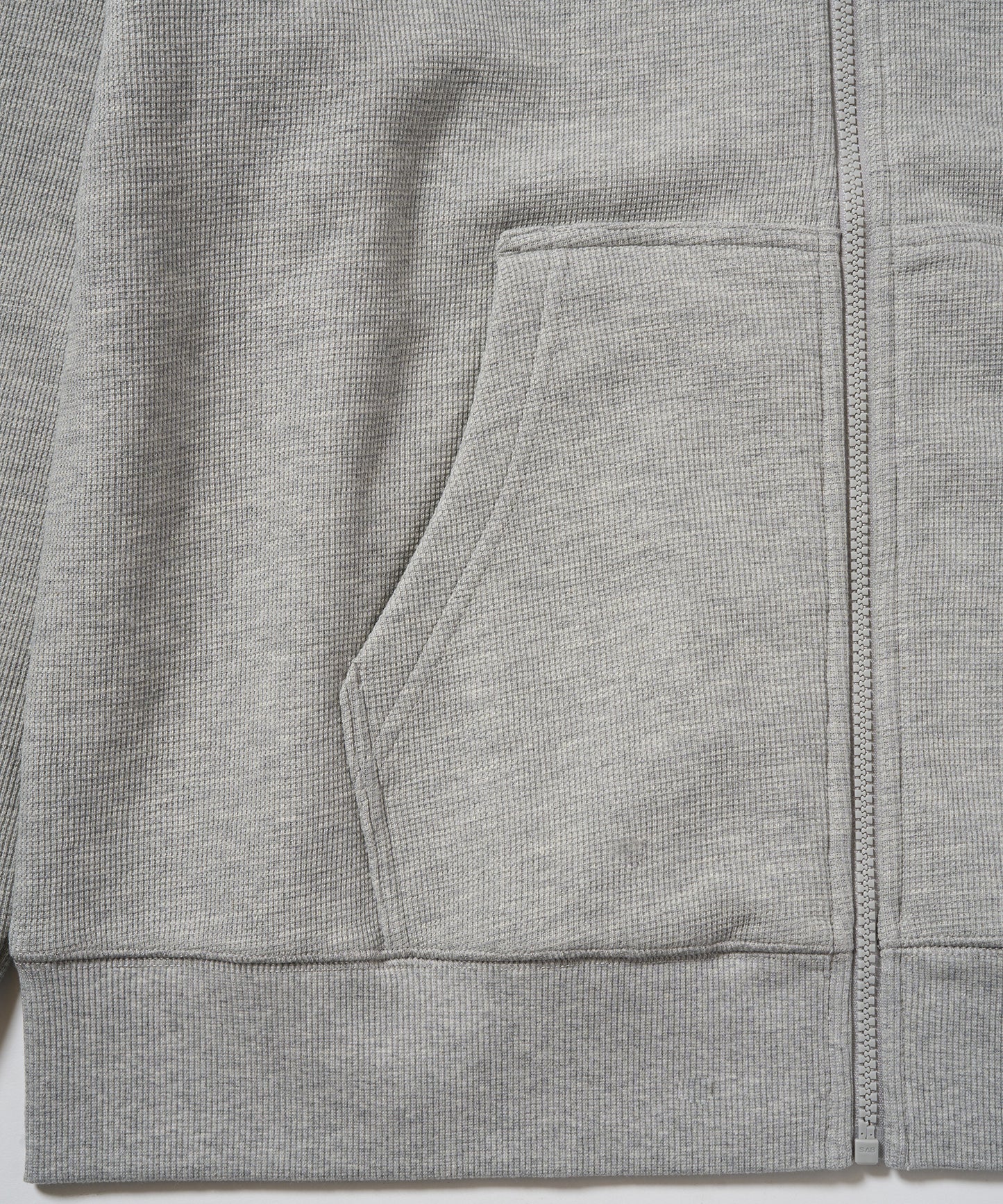 BOY KANOKO Fleece Full Zip Hoodie GRAY【B233N0600703】