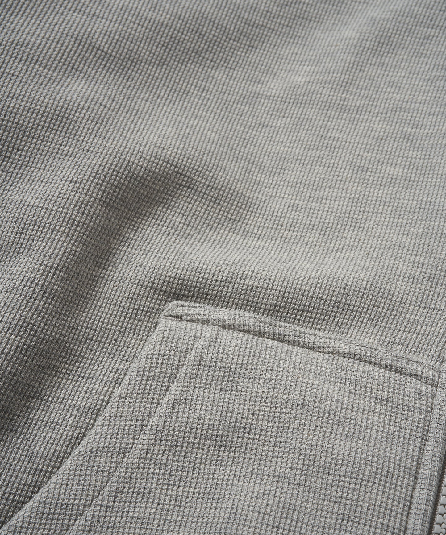 BOY KANOKO Fleece Full Zip Hoodie GRAY【B233N0600703】