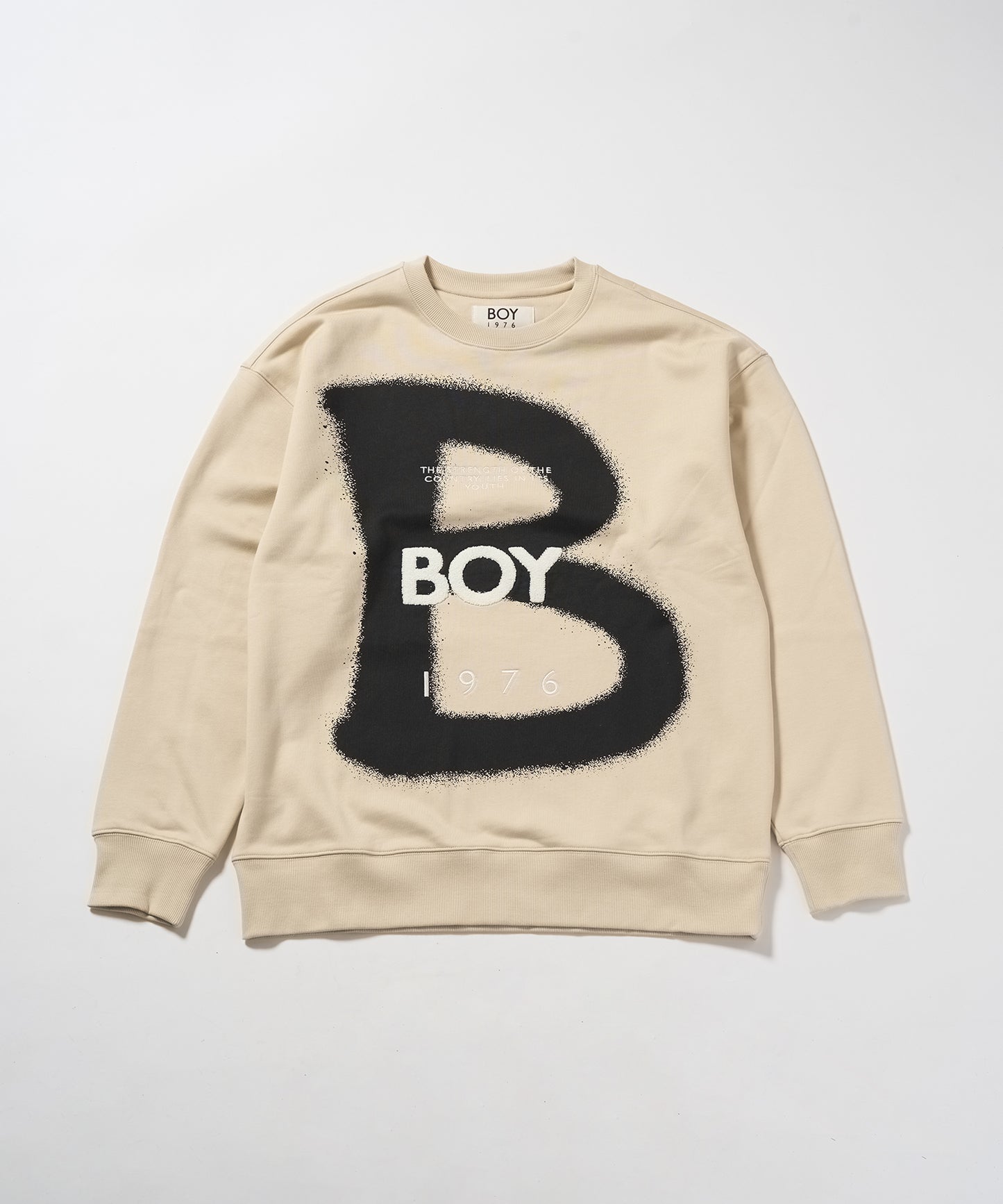 Big B LOGO Sweat Trainer BEIGE【B233N0370111】