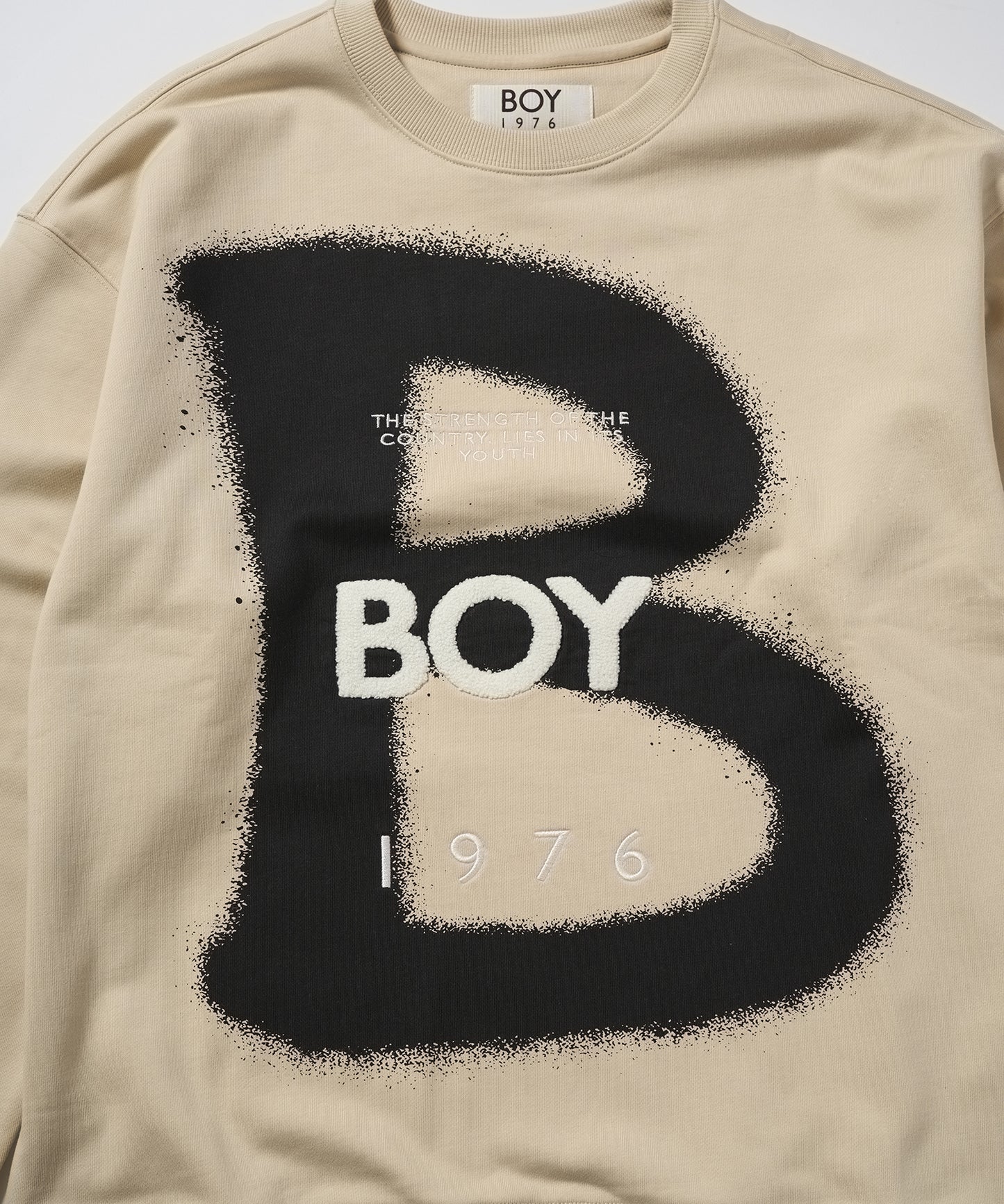 Big B LOGO Sweat Trainer BEIGE【B233N0370111】