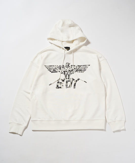 LEAVE THE BOY ALONE Photo Hoodie Parka WHITE【B233N0471001】