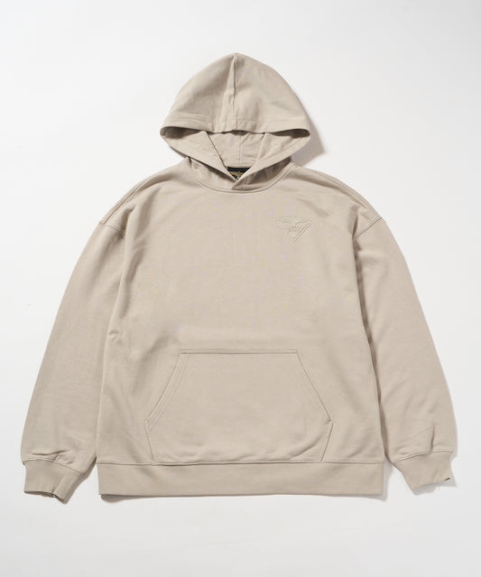 BOY LOGO Patch Hoodie Parka BEIGE【B233N0401511】
