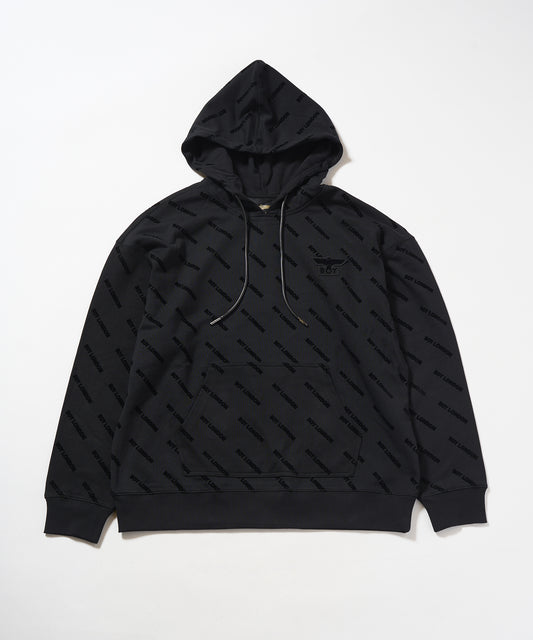 BOY Flocky Hoodie Parka BLACK【B233N0400502】
