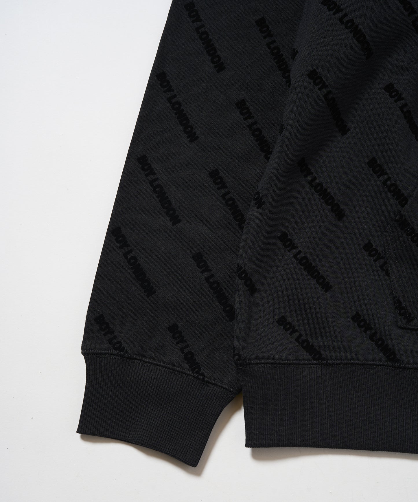 BOY Flocky Hoodie Parka BLACK【B233N0400502】