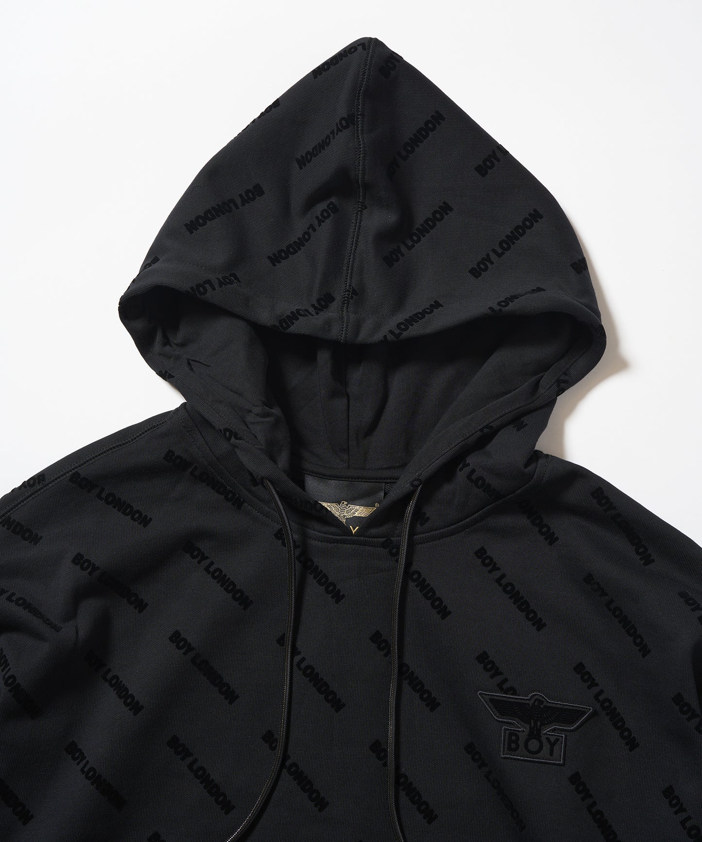 BOY Flocky Hoodie Parka BLACK【B233N0400502】