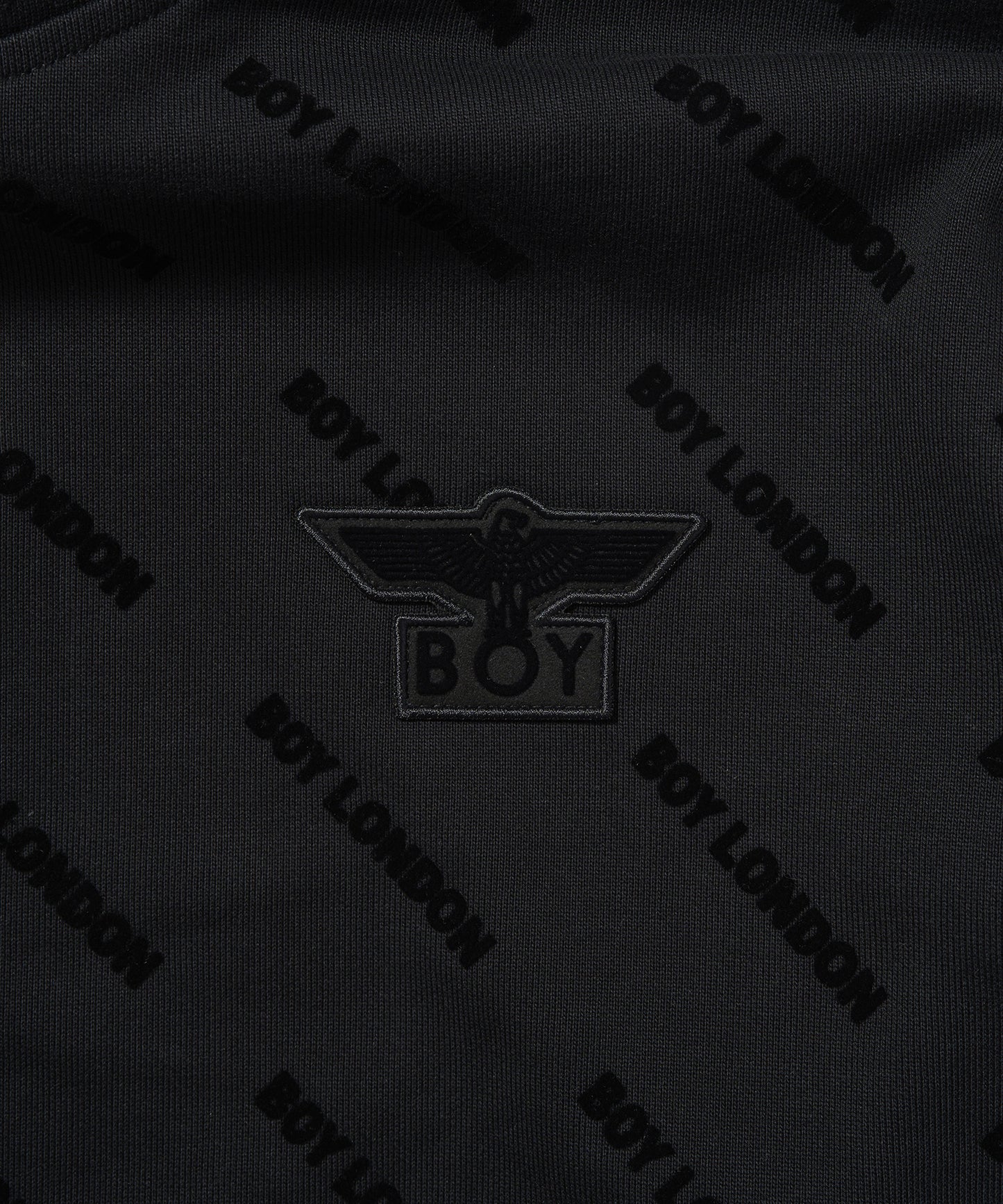 BOY Flocky Hoodie Parka BLACK【B233N0400502】