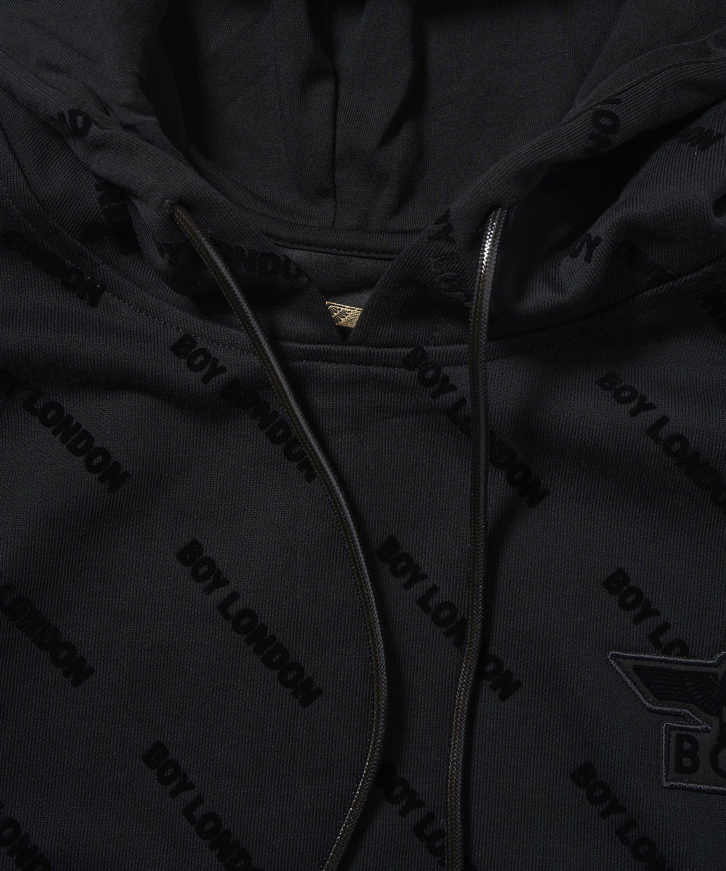 BOY Flocky Hoodie Parka BLACK【B233N0400502】