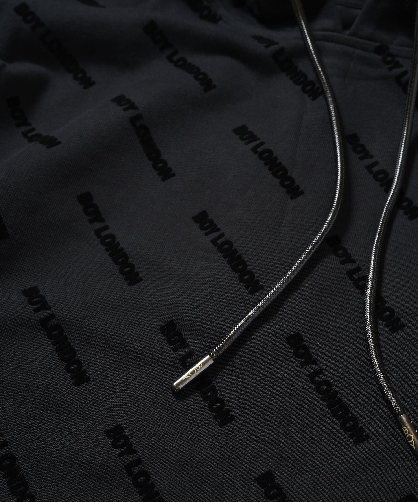 BOY Flocky Hoodie Parka BLACK【B233N0400502】