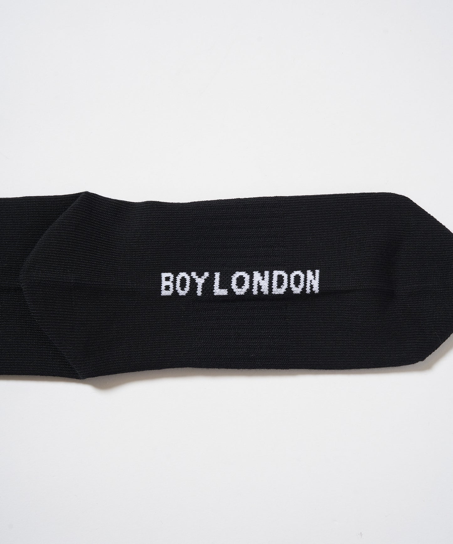 BOY LOGO REGULAR SOCKS BLACK【B233N8300202】
