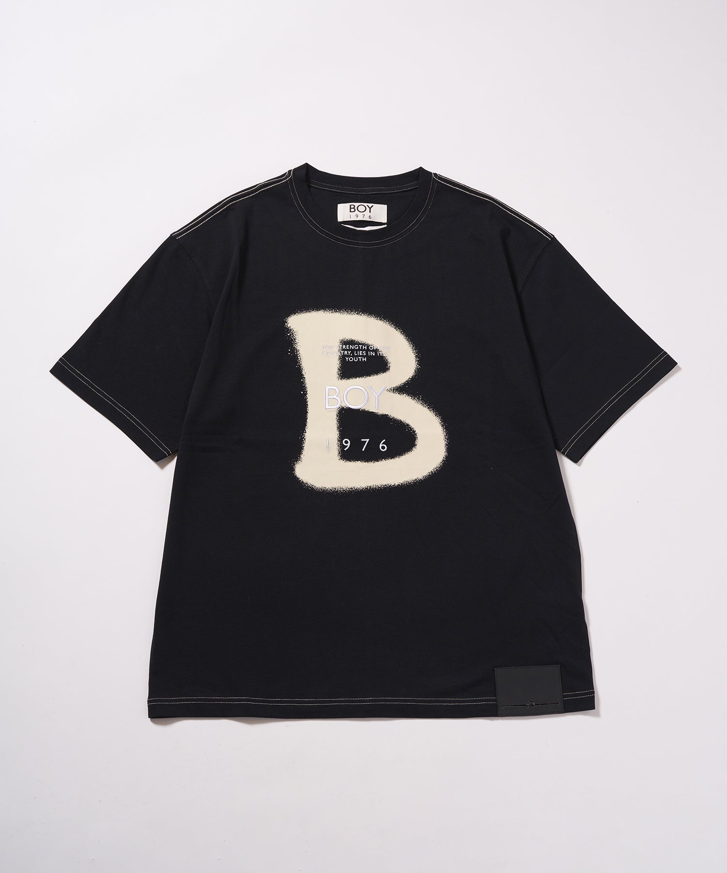 B LOGO Color Thread TEE BLACK【B233N0171002】 – BOY LONDON