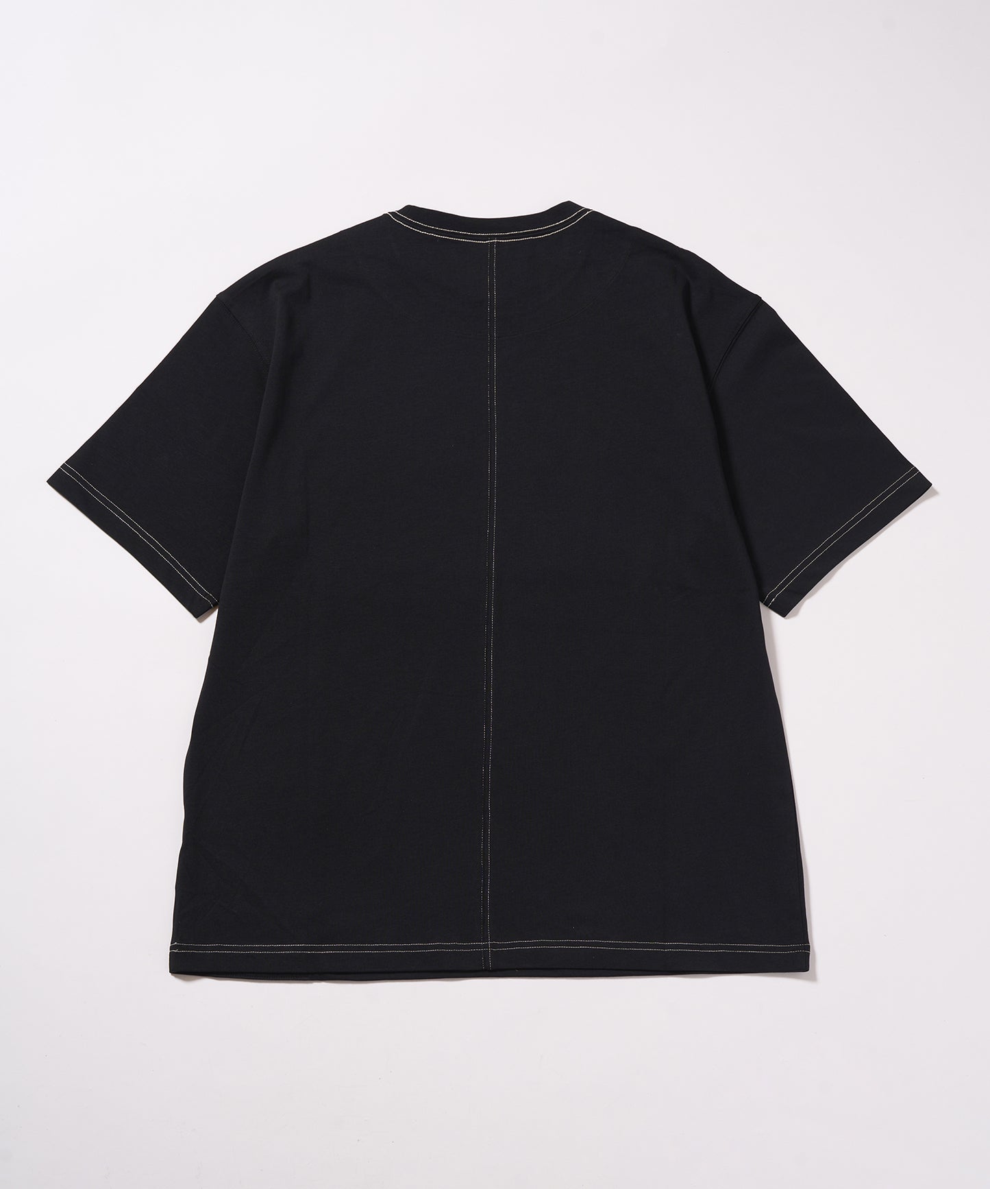 B LOGO Color Thread TEE BLACK【B233N0171002】