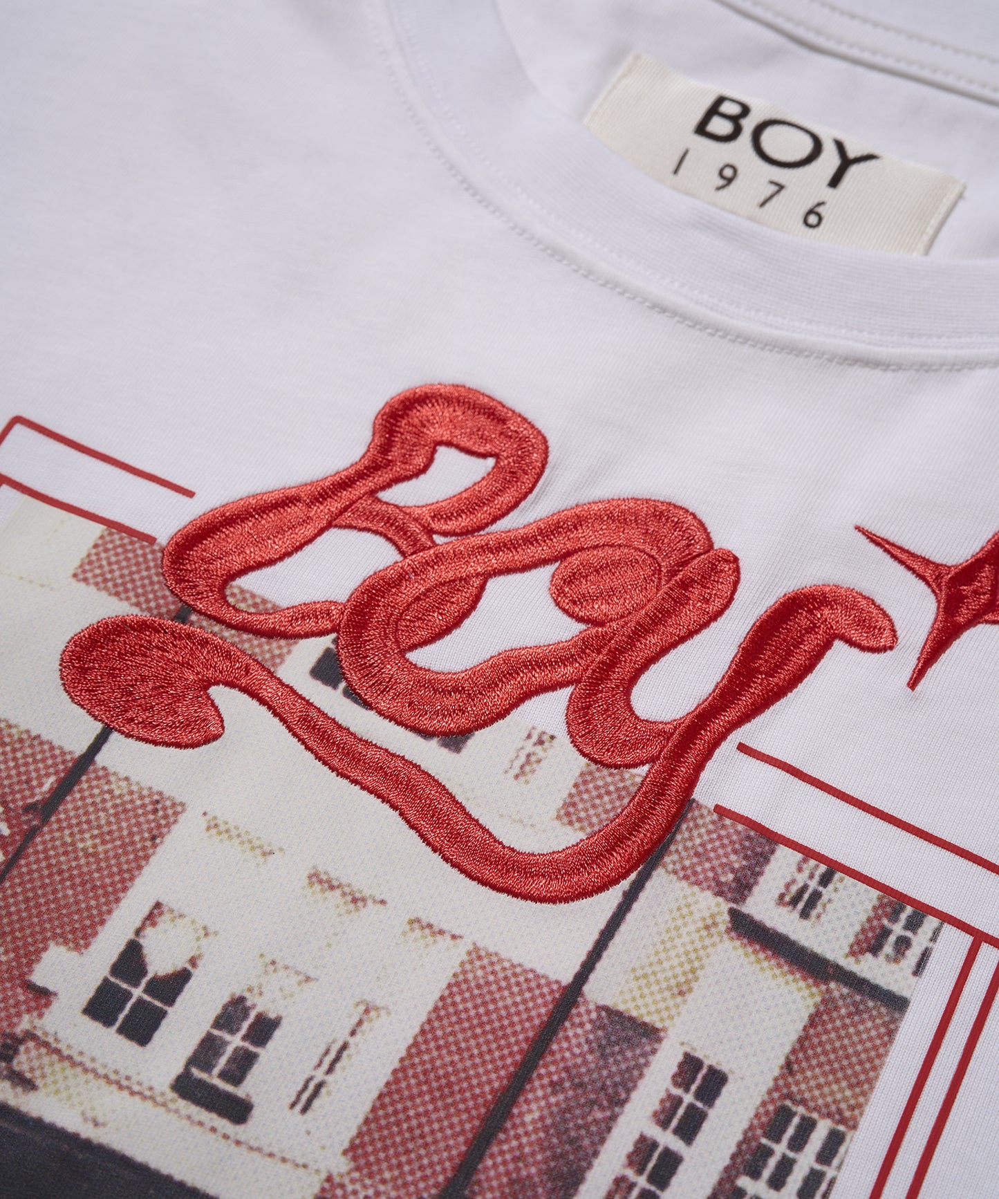 BOY 1976 THE PAST Photo TEE WHITE【B233N0170501】