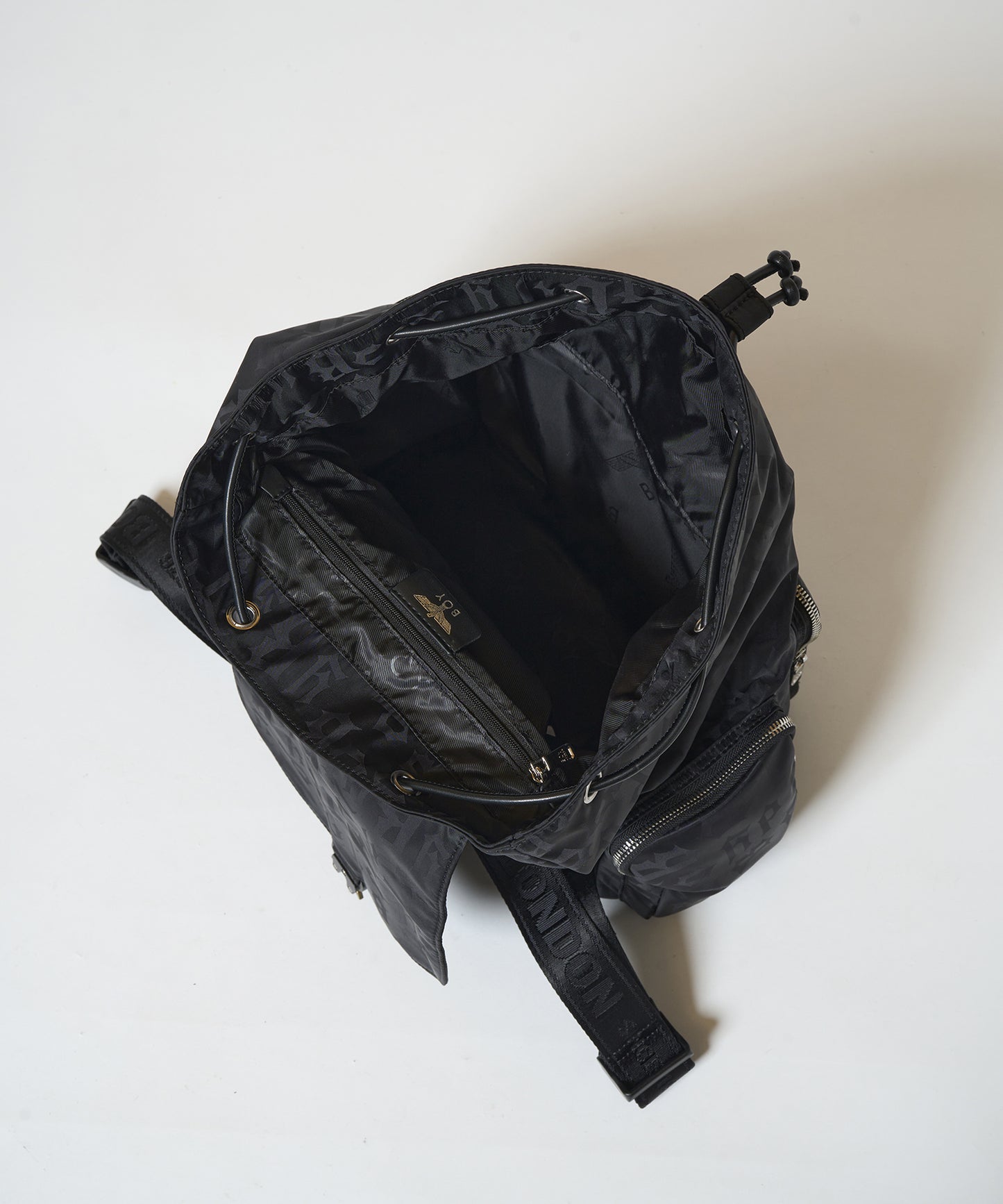 B-LOGO monogram BackPack BLACK【B233N8502202】