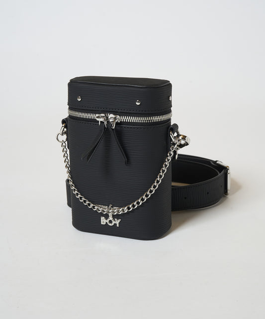 BOY Rubber Multi Pouch Bag BLACK【B233N8500102】