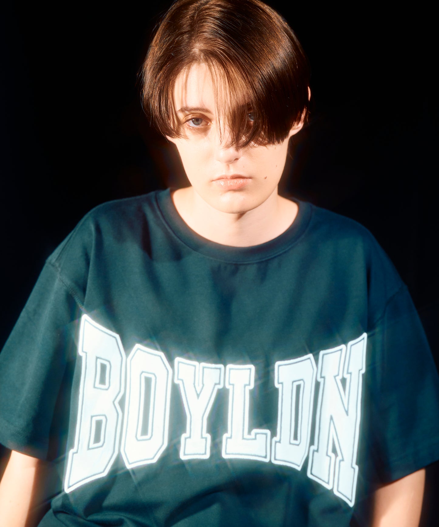 BOYLDN LOGO Patch TEE BLACK【B233N0102102】