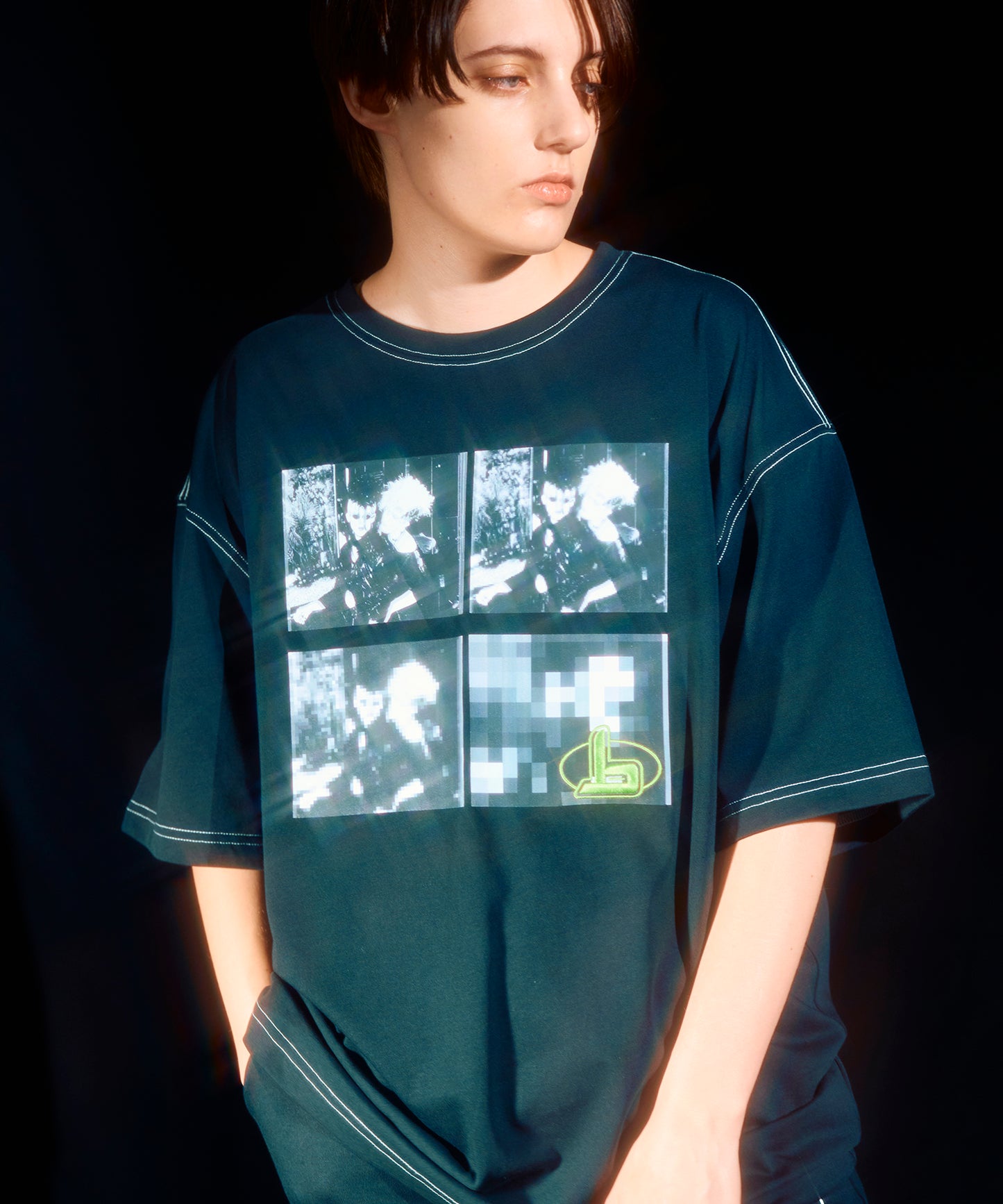 b Embroidery Photo Color Thread TEE BLACK【B233N0170702】
