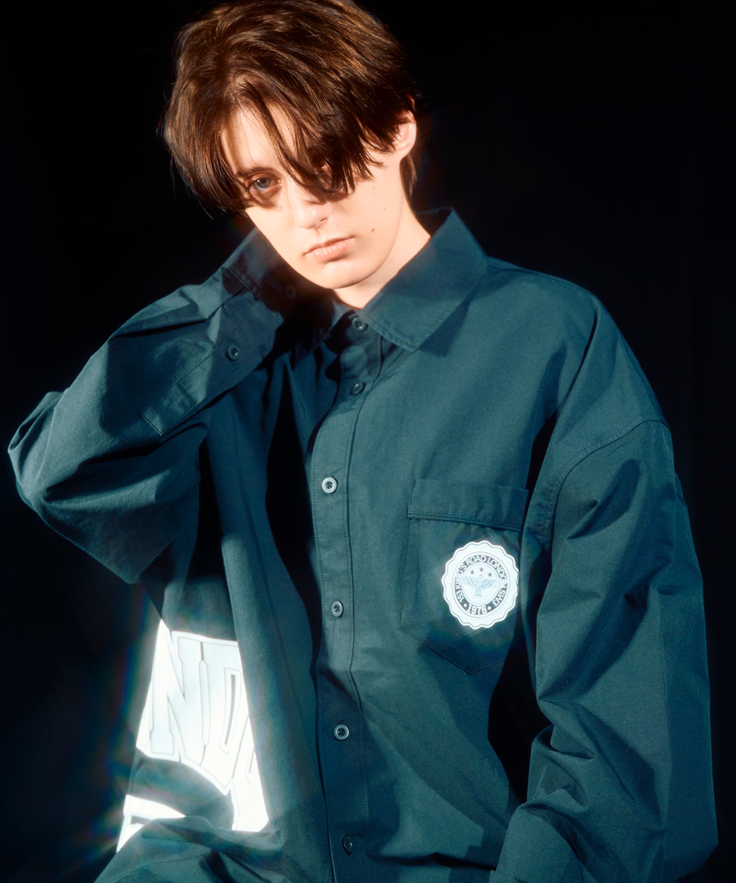BOY LONDON SIDE LOGO Nylon Shirt BLACK【B233N2100202】