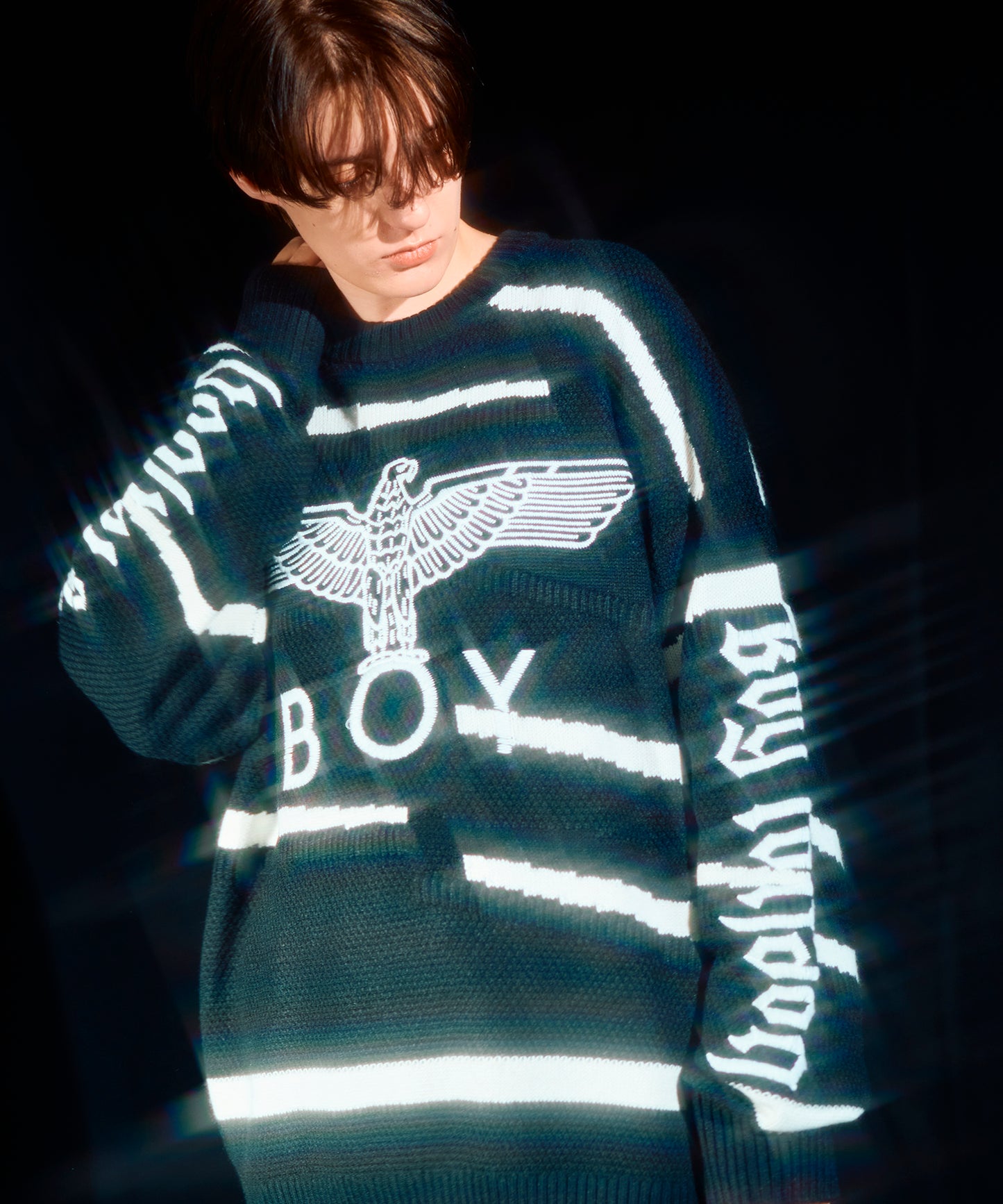 BOY Embroidery Puzzle KNIT BLACK【B233N6000302】