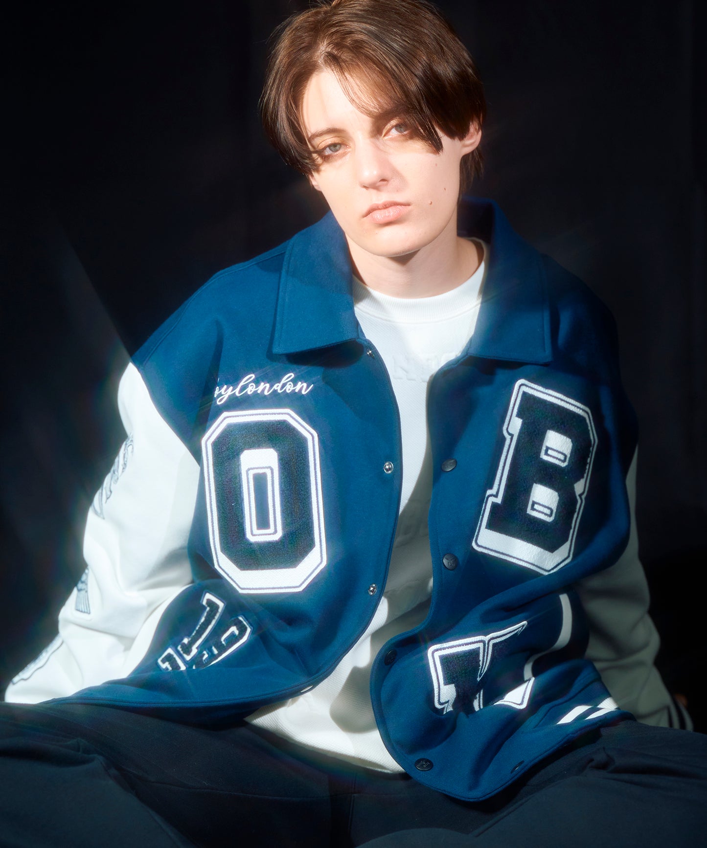 1976 BOY KNIT STADIUM JUMPER NAVY【B233N1200316】