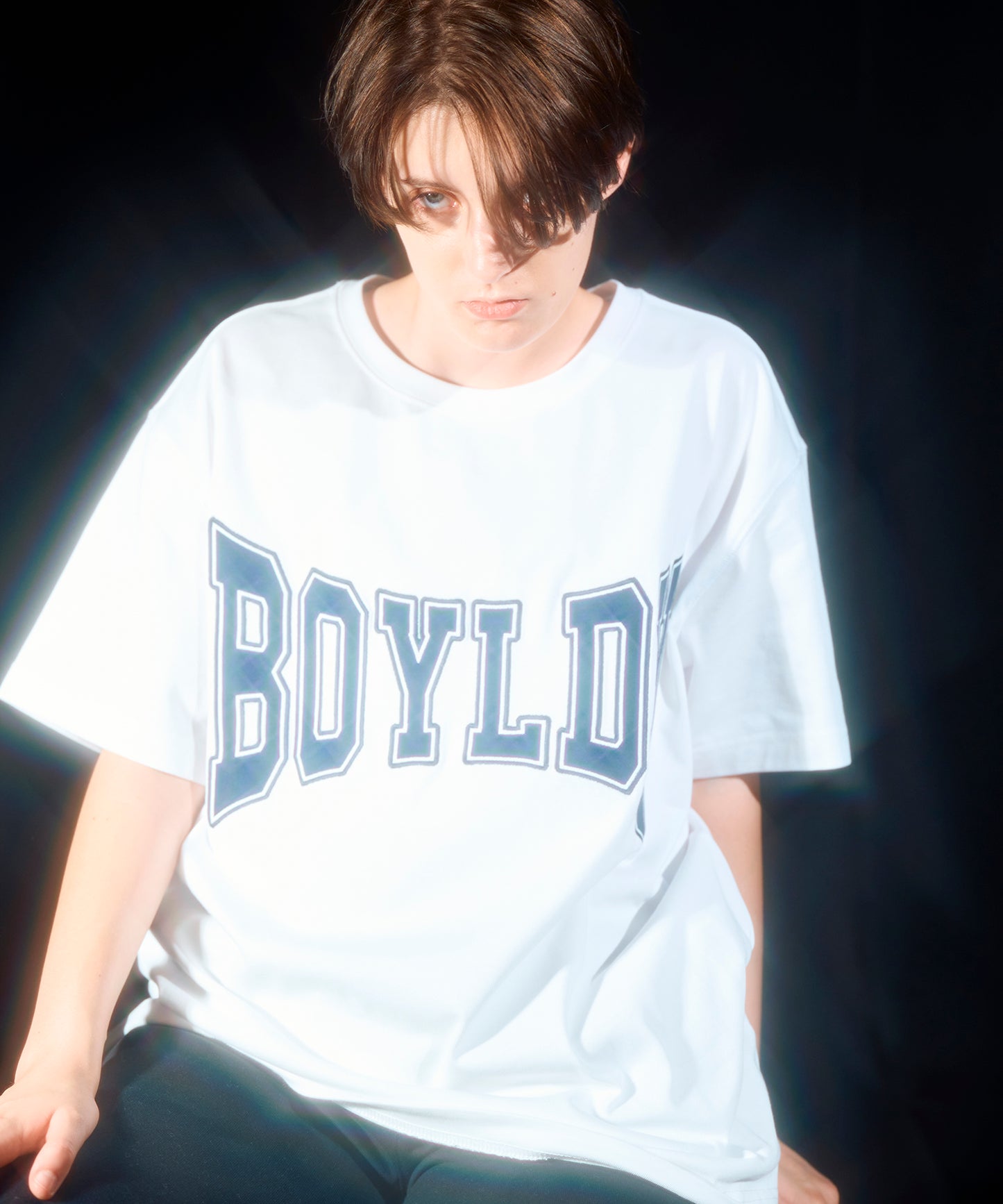 BOYLDN LOGO Patch Graphic TEE WHITE【B233N0102101】