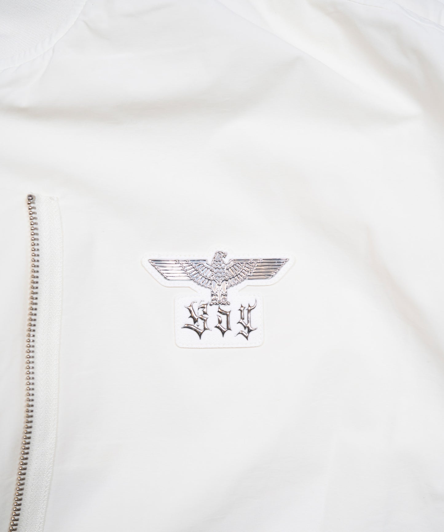 BIG SUN EAGLE EMBROIDERY W-ZIP BLOUSON WHITE【B233N2302831】