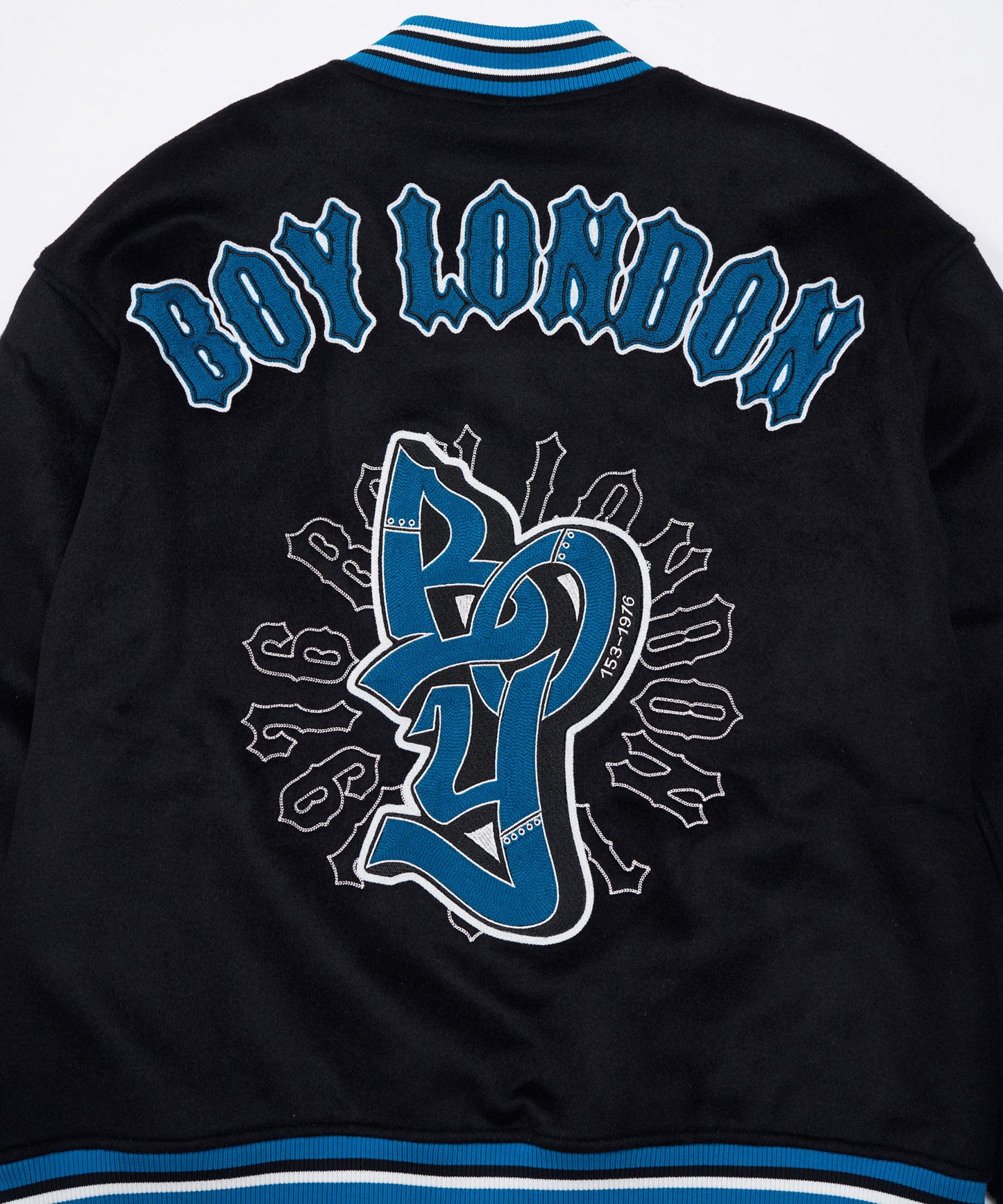 Love never ends BOY LOGO STADIUM JUMPER BLACK【B233N2901202】