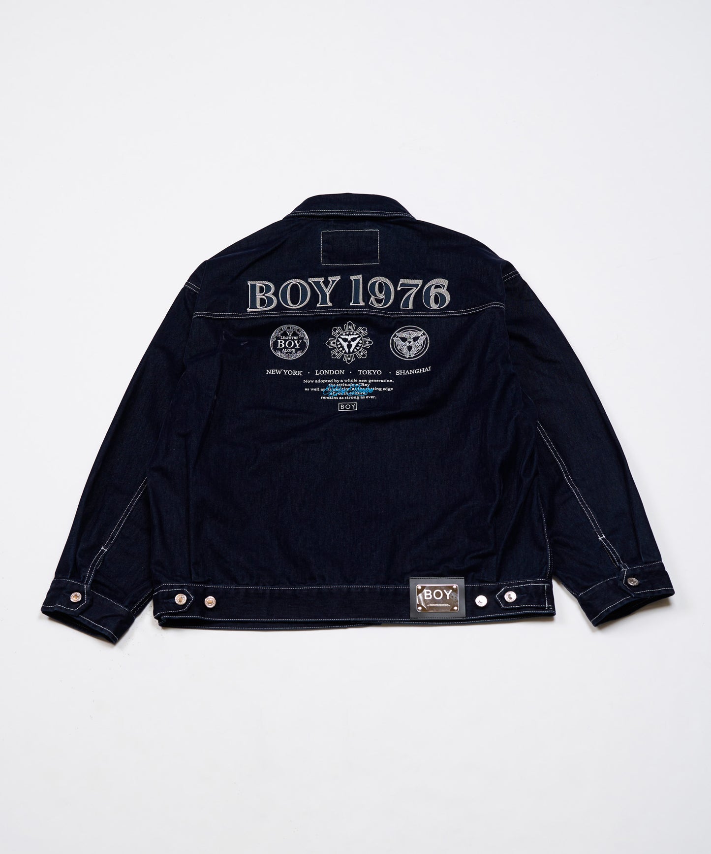 BOY1976 FLOCKY DENIM JACKET NAVY【B233N5000516】